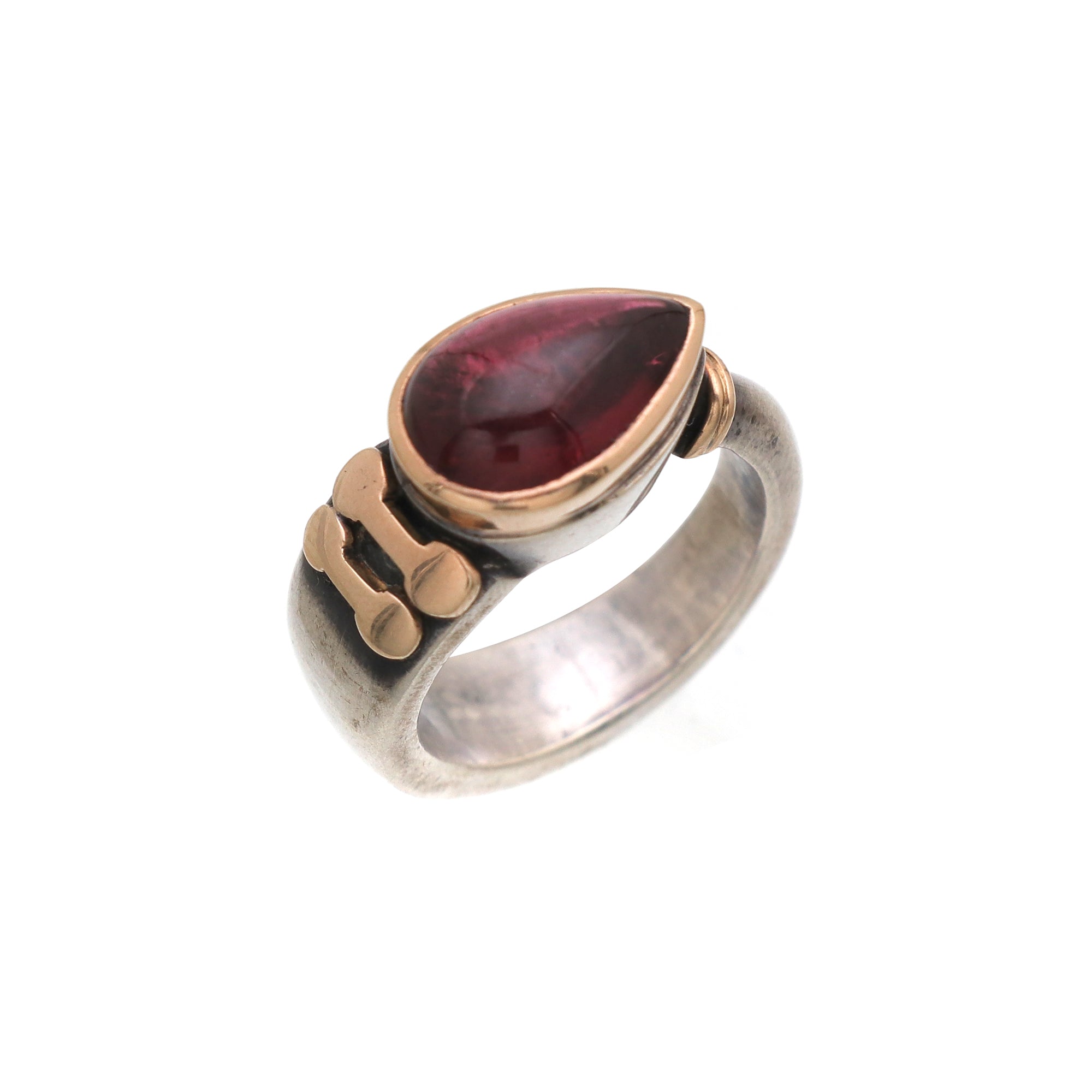Natural Tourmaline Roman Ring