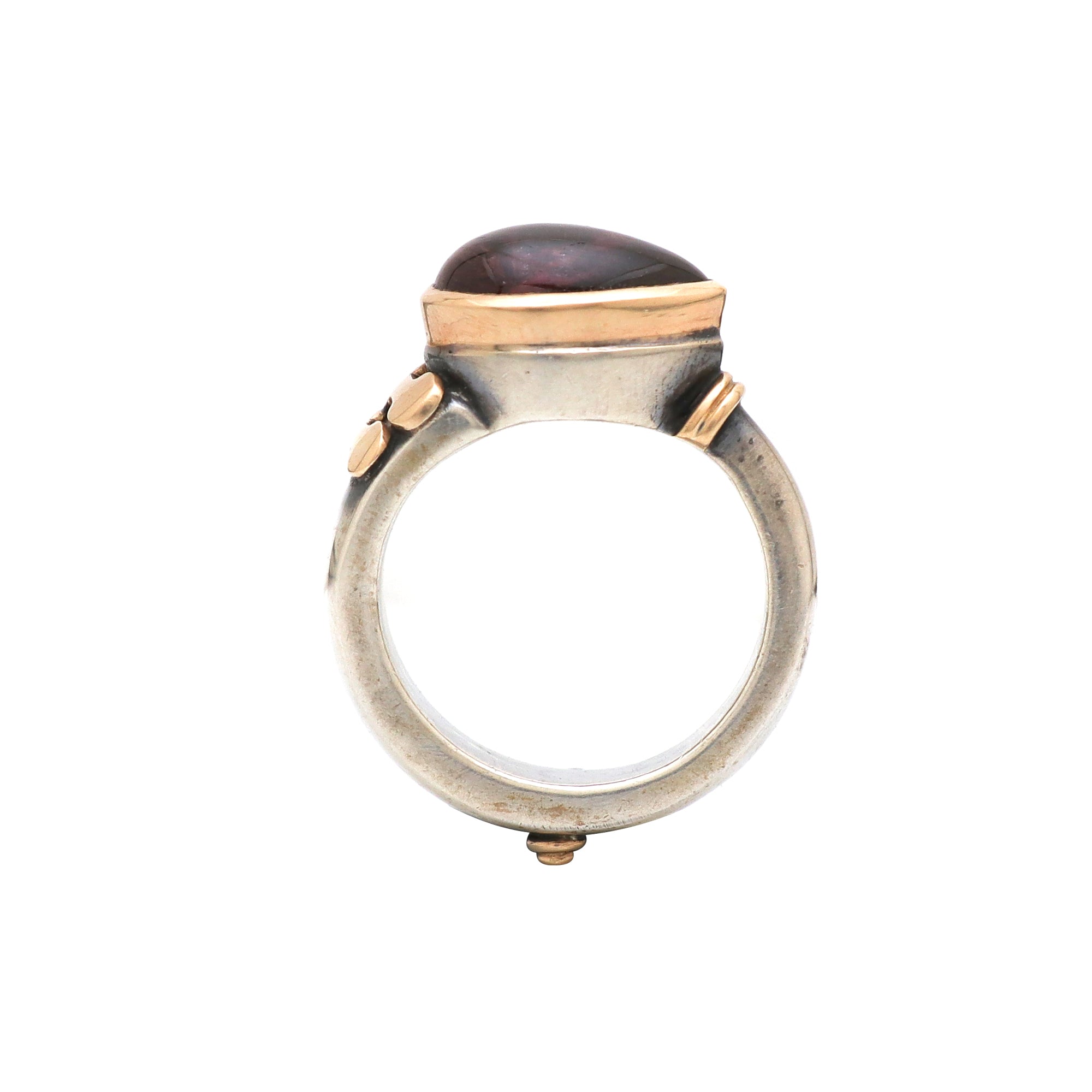 Natural Tourmaline Roman Ring