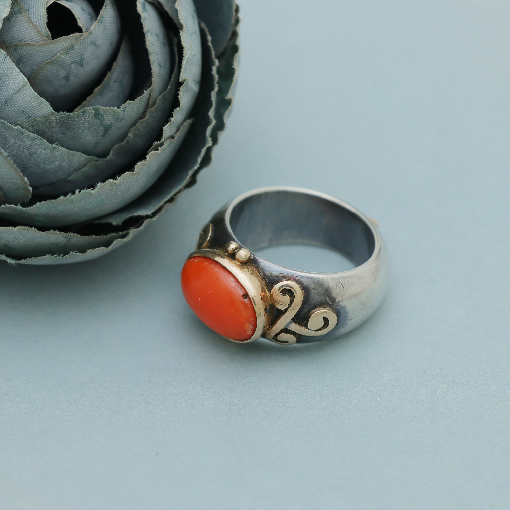 Natural Coral Ring