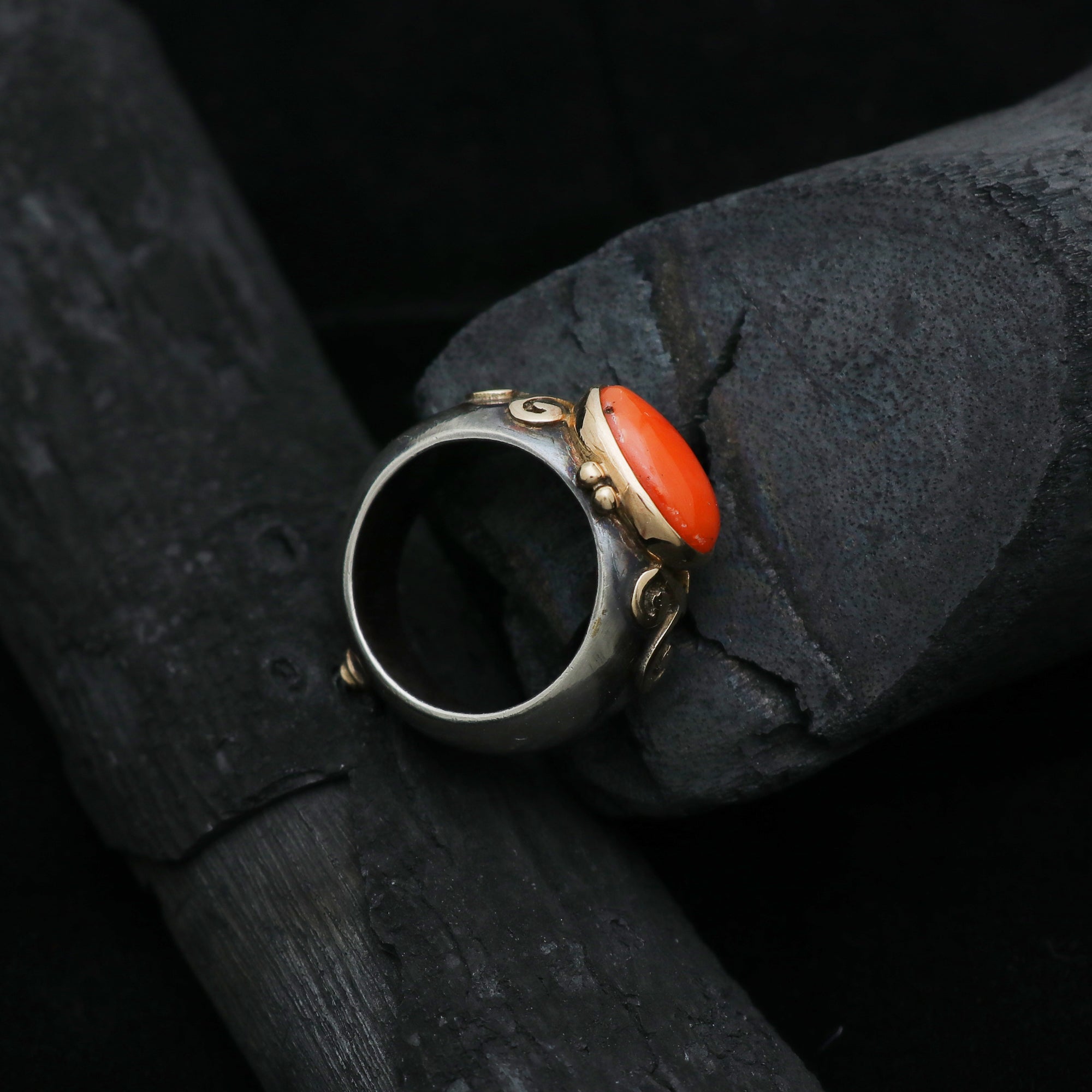 Natural Coral Ring