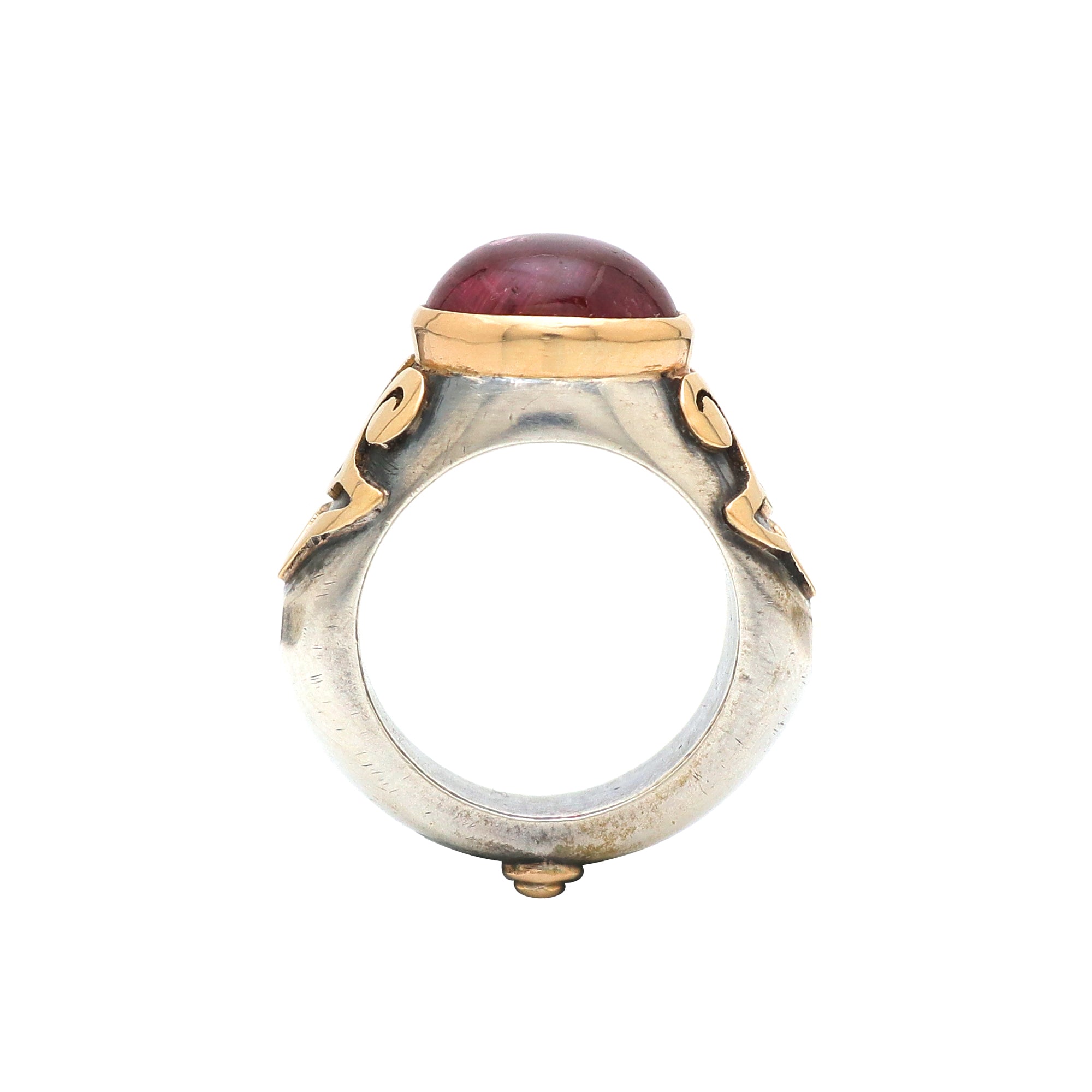 Natural Tourmaline Roman Ring