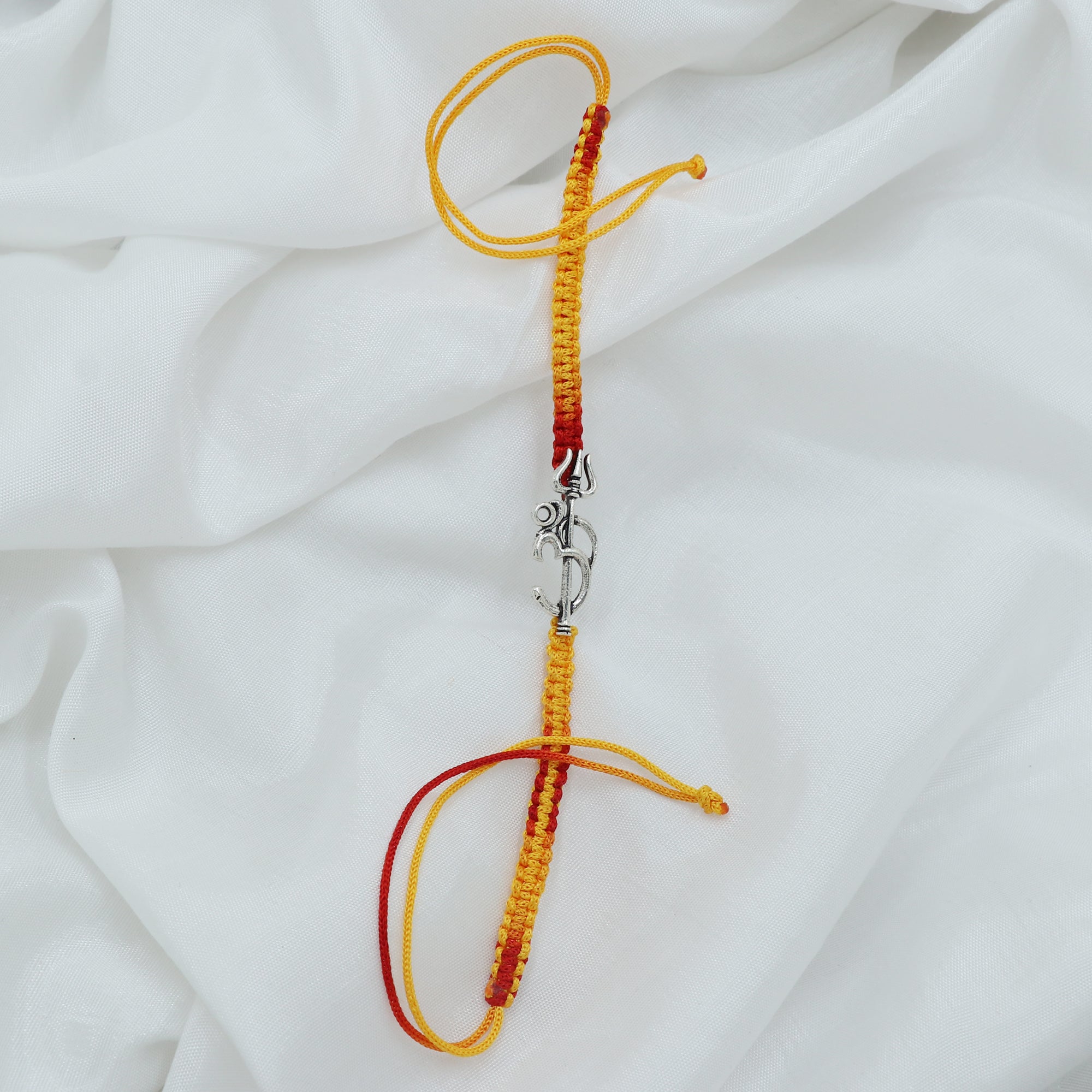 Shiva Trishul Silver Rakhi