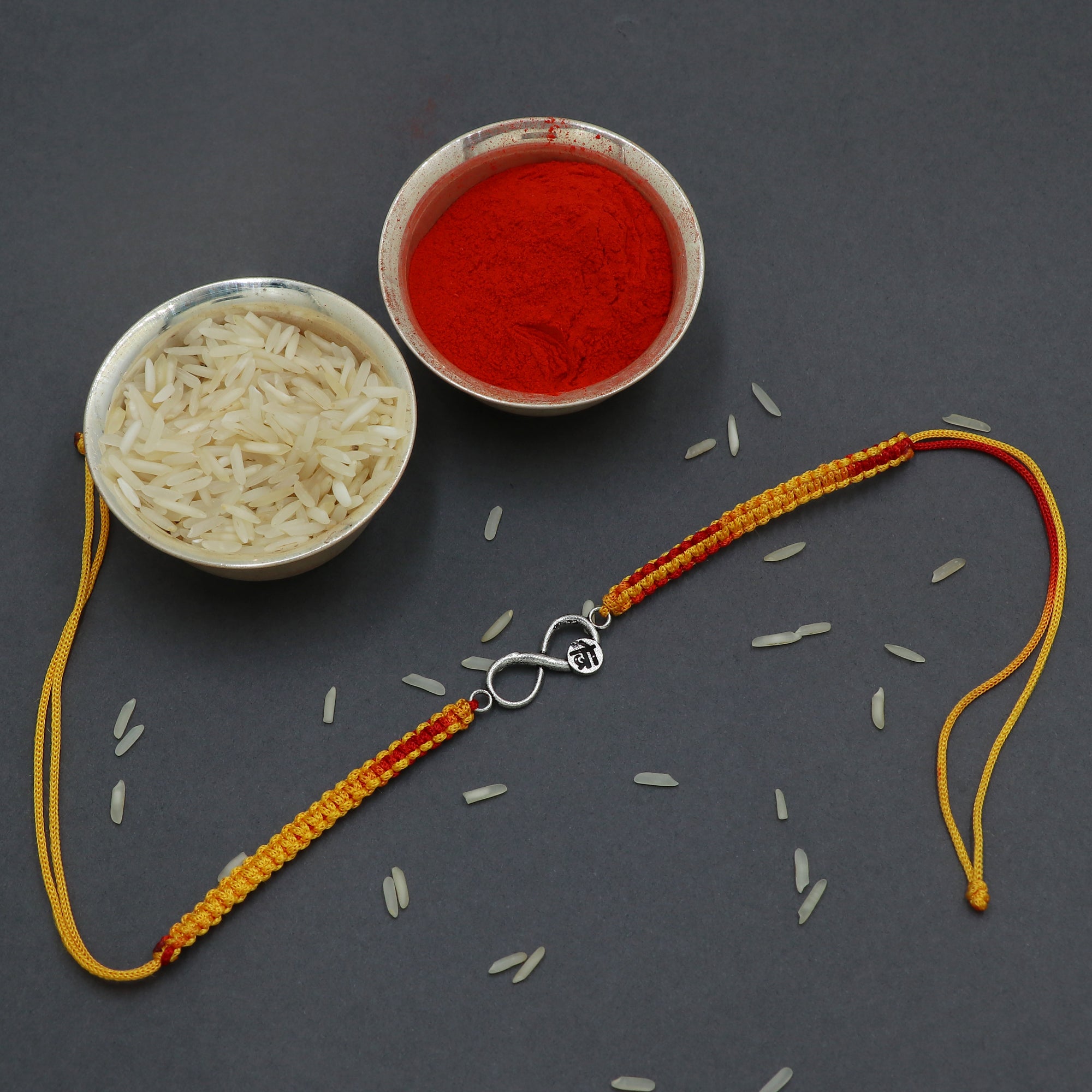 Silver Infinity Rakhi