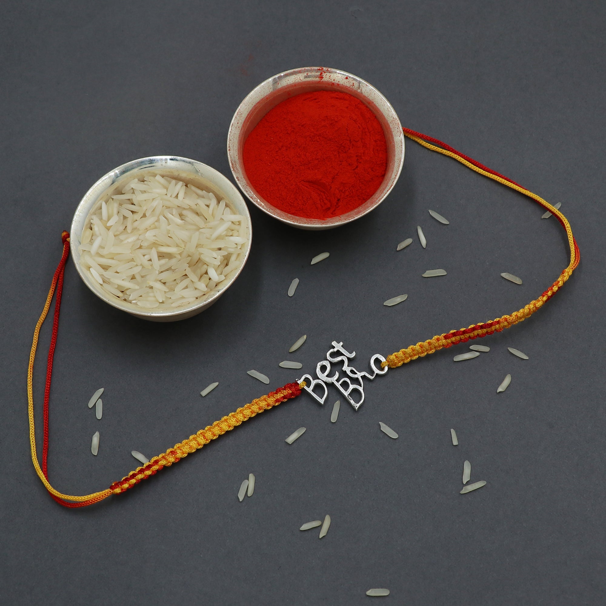 Silver Best Bro Rakhi