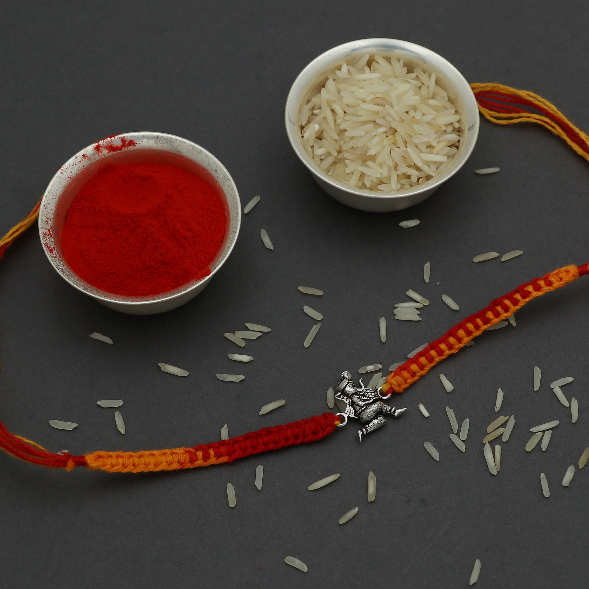 Ganpati Silver Rakhi