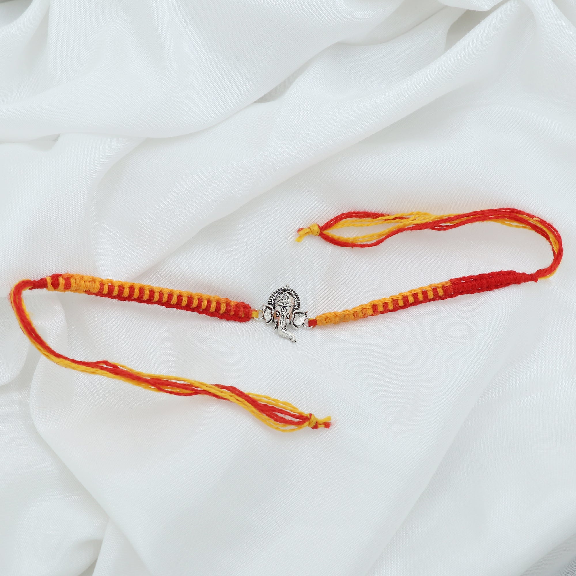 Ganeshmukha Silver Rakhi