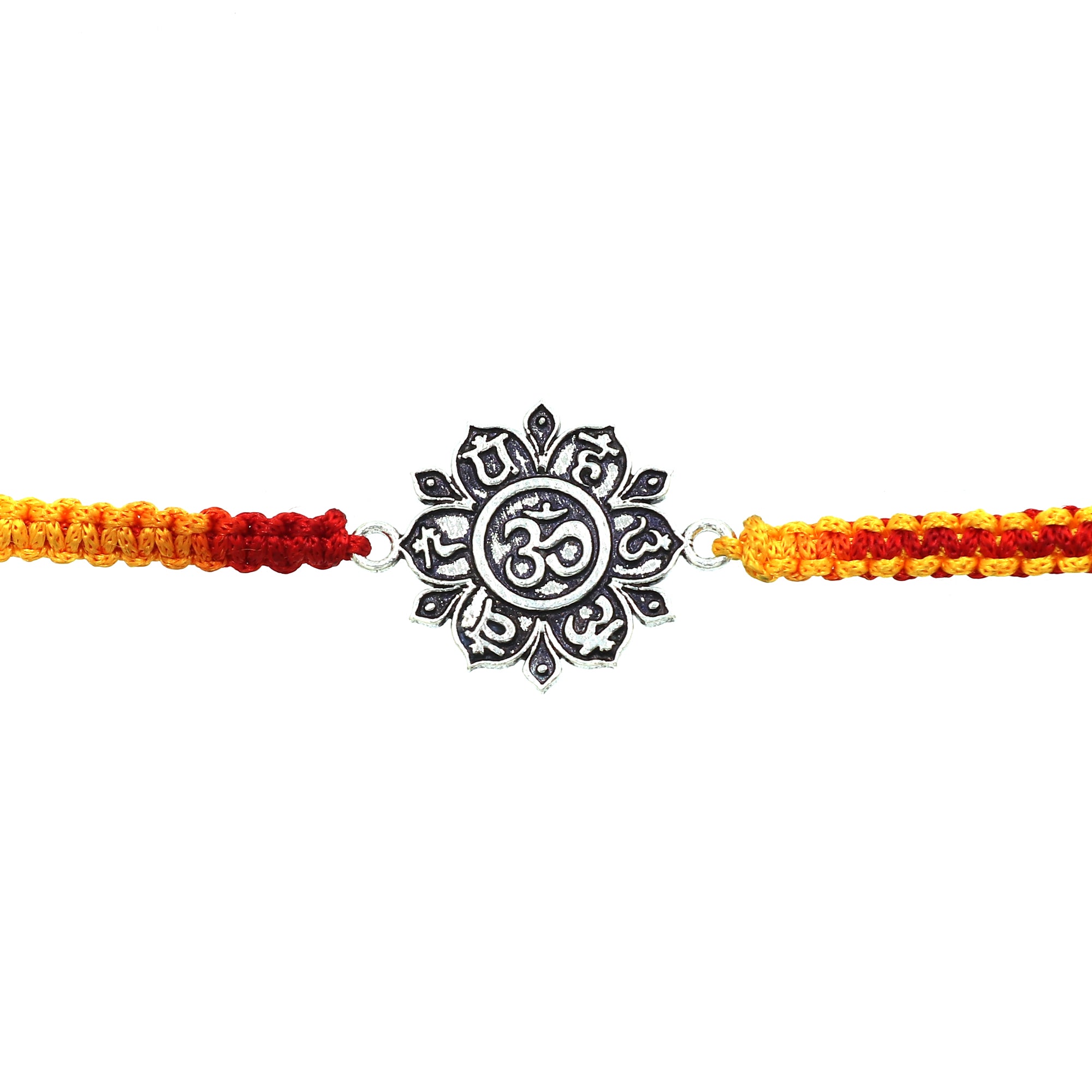 Om Namah Silver Rakhi