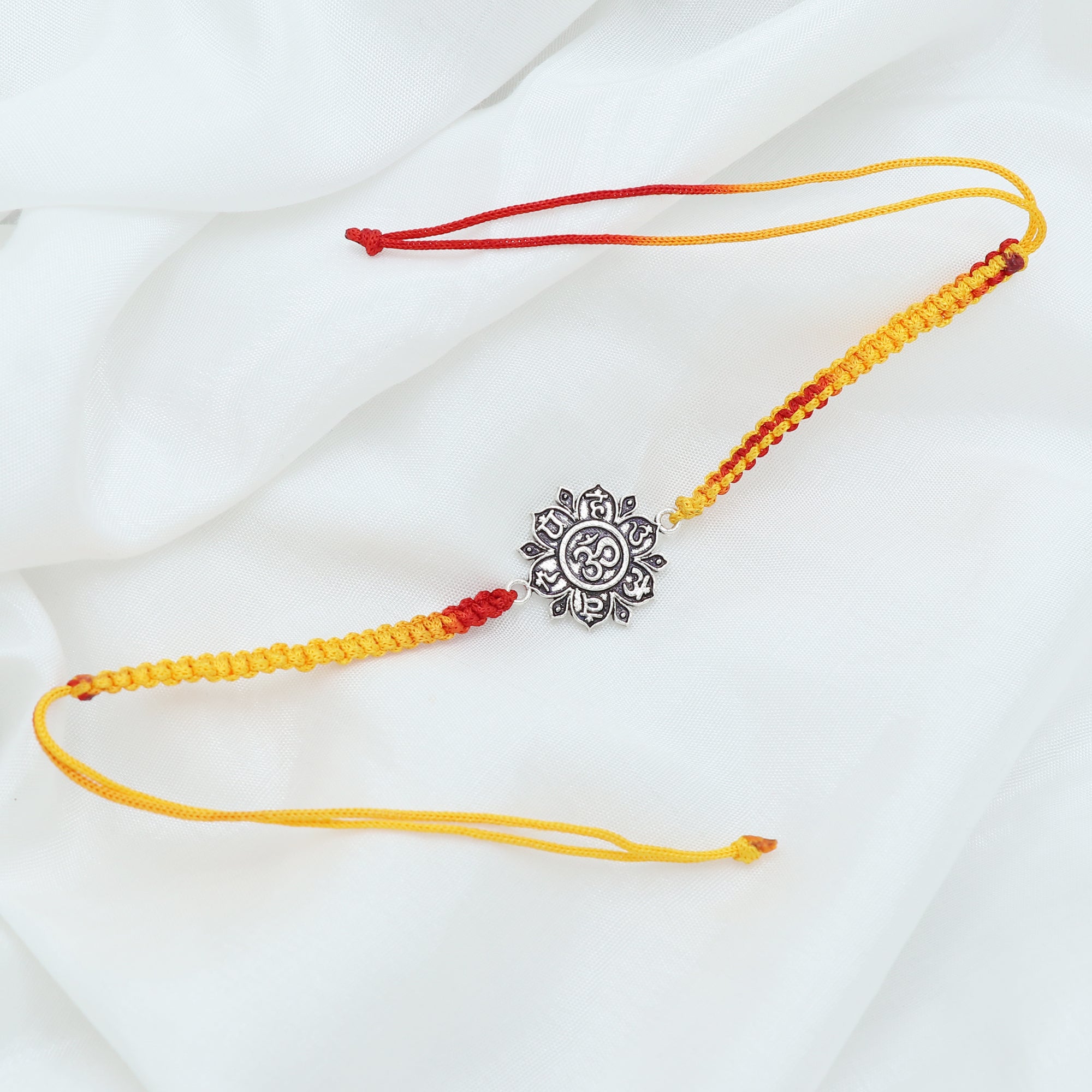 Om Namah Silver Rakhi