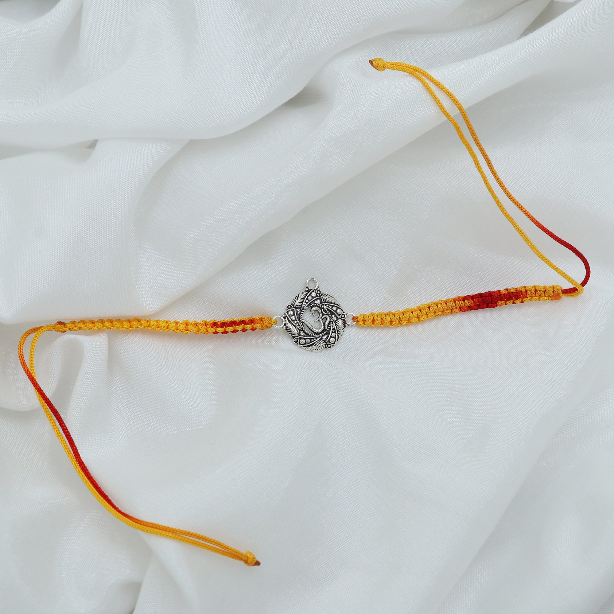 Silver Antriksh Om Rakhi