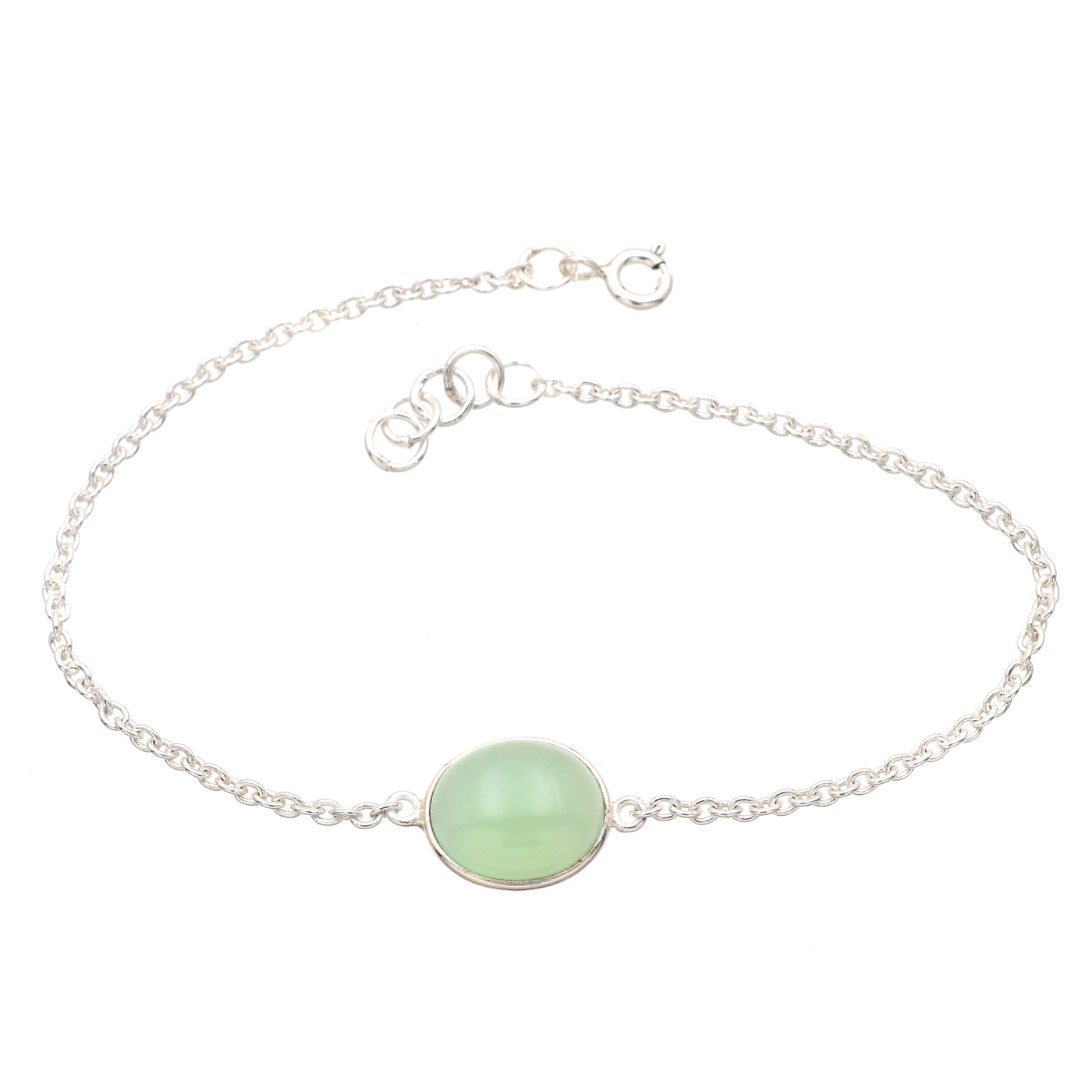Classic Chalcedony Oval Bracelet