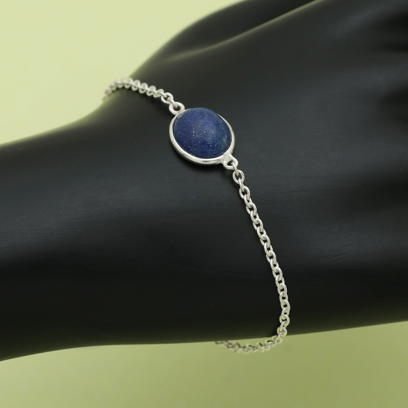 Classic Lapis Lazuli Oval Bracelet