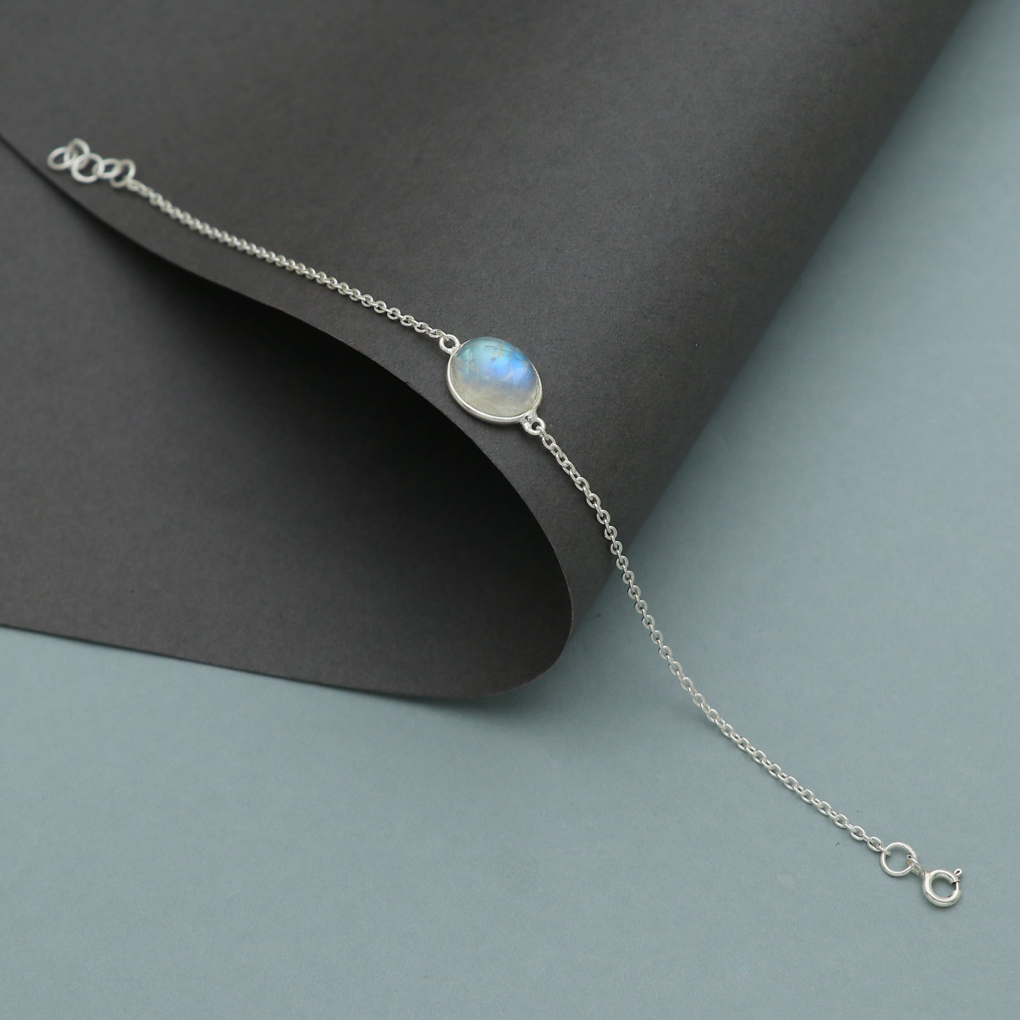 Classic Moonstone Oval Bracelet