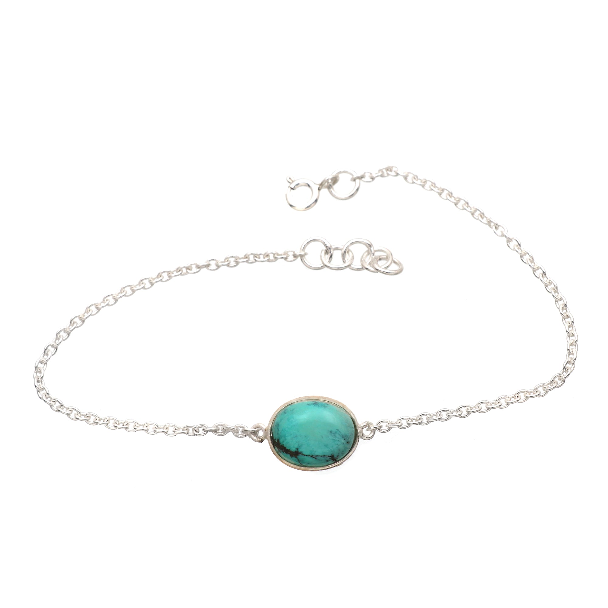 Classic Turquoise Oval Bracelet