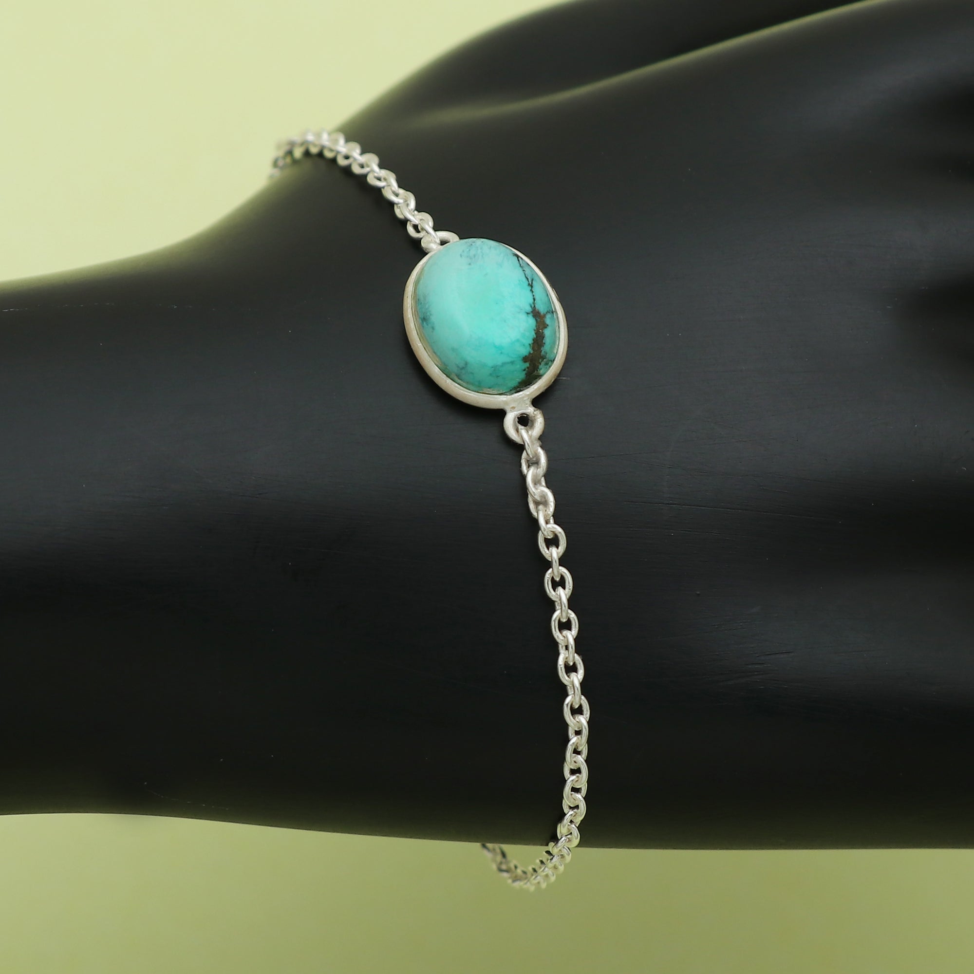 Classic Turquoise Oval Bracelet