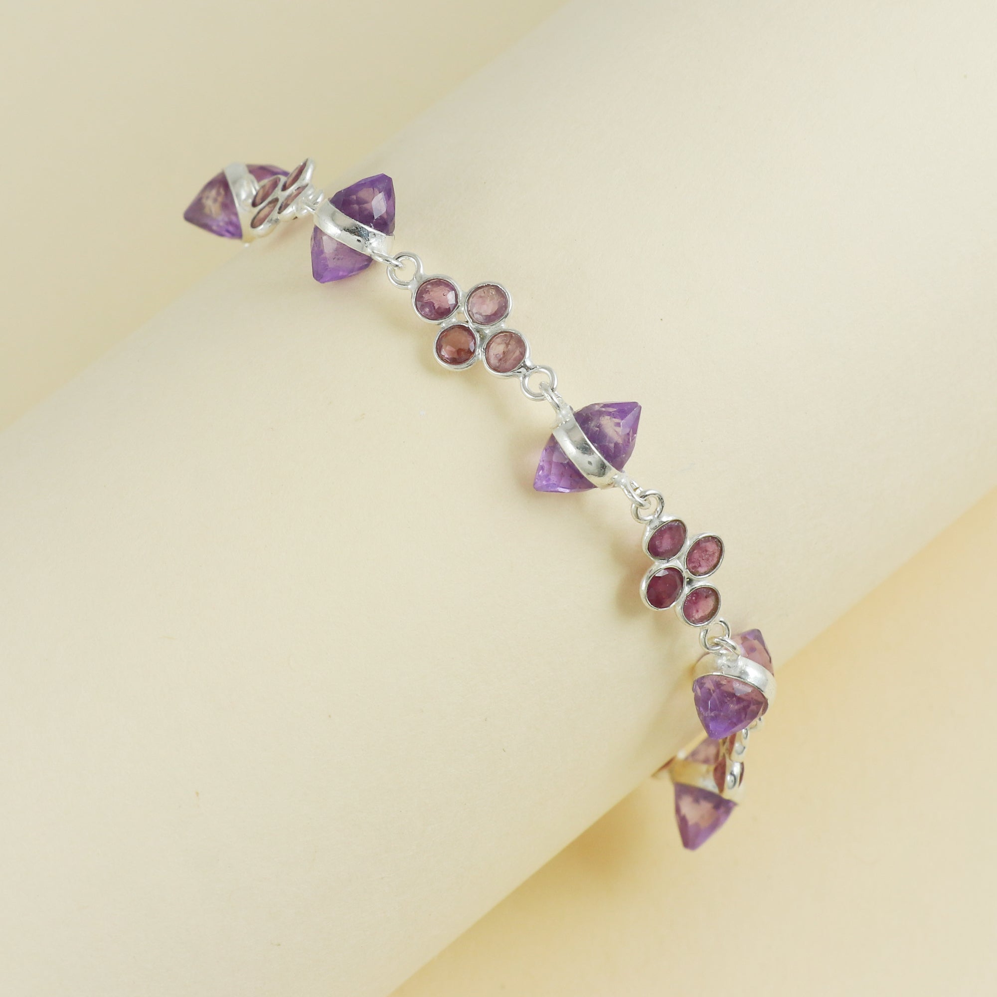 Natural Sterling Silver 925 Bracelet.