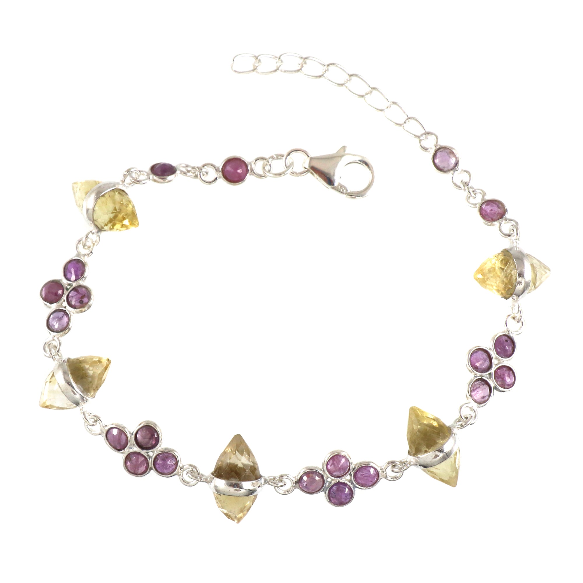 Natural Sterling Silver 925 Bracelet.