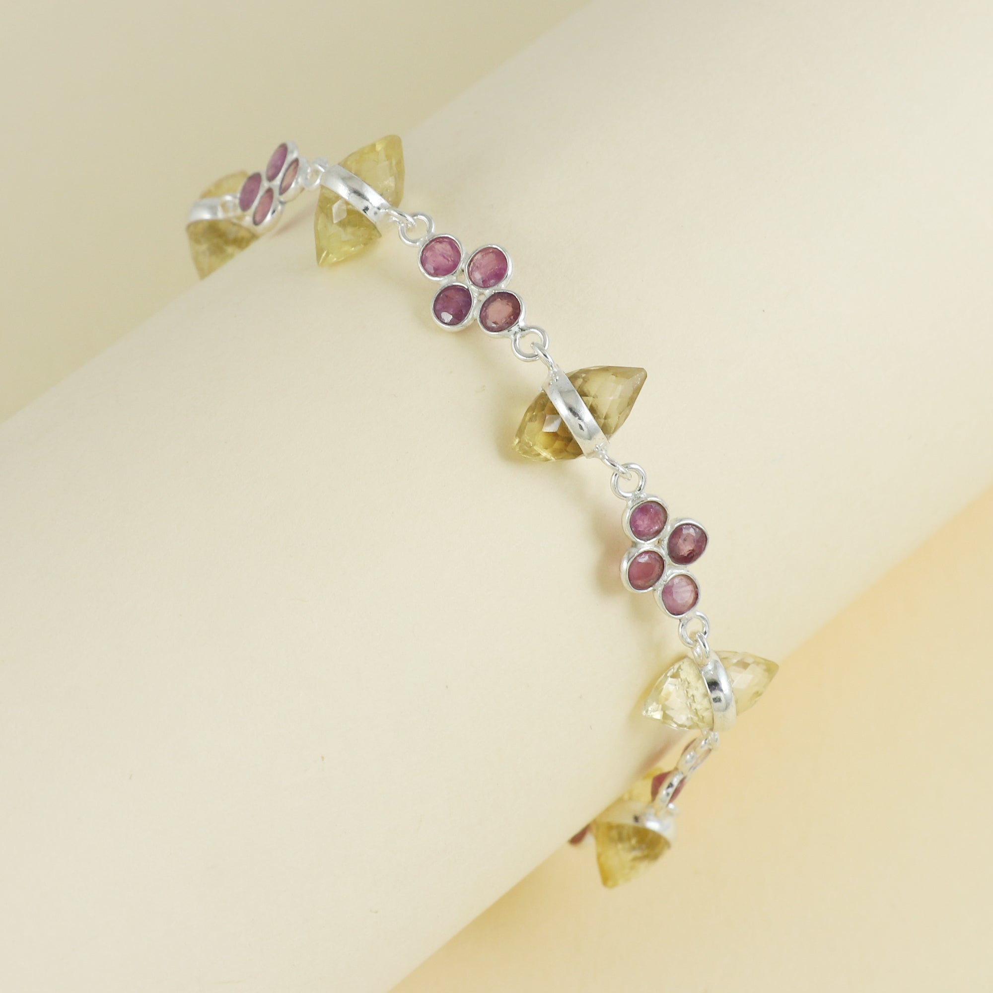 Natural Sterling Silver 925 Bracelet.