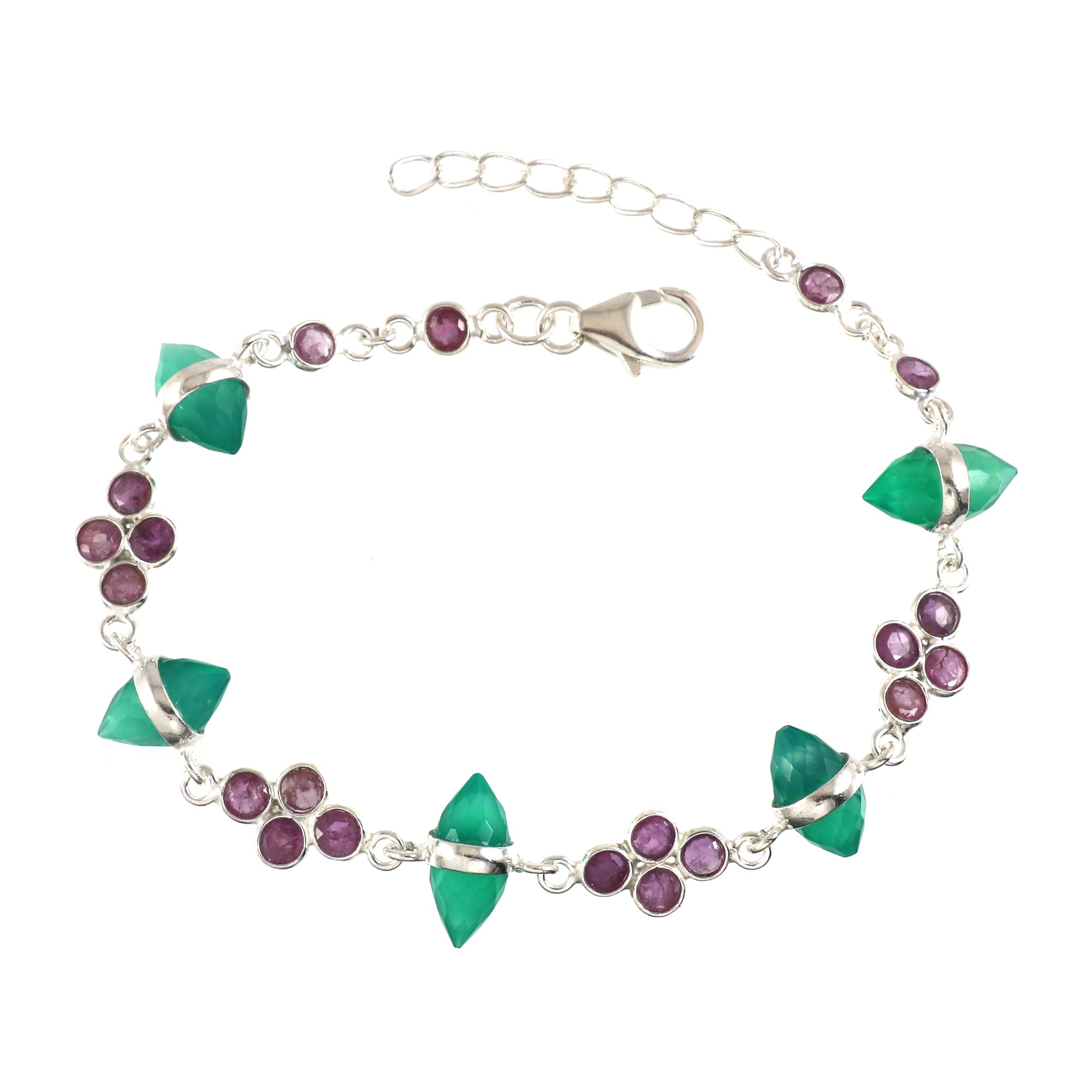 Natural Sterling Silver 925 Bracelet.