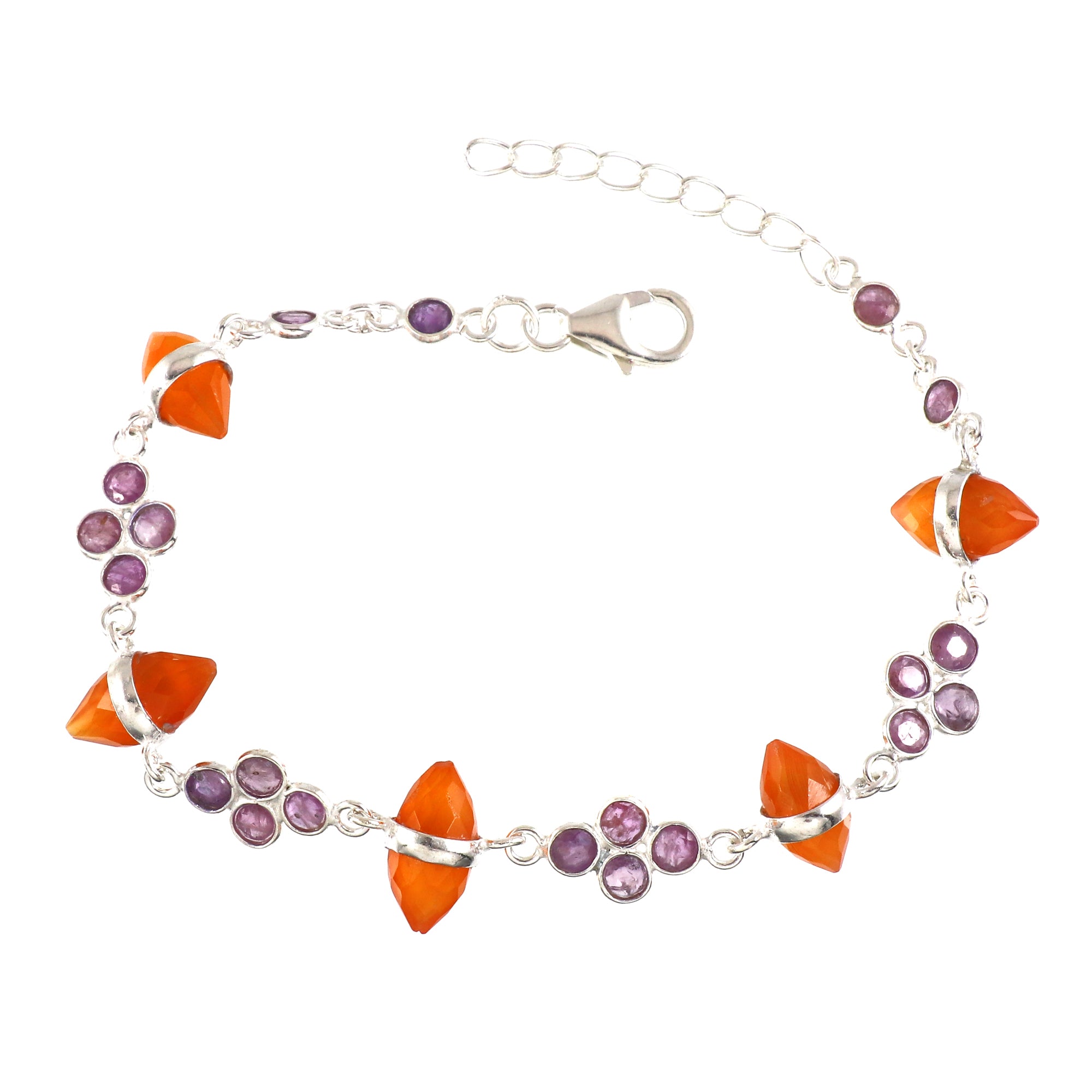 Natural Sterling Silver 925 Bracelet.