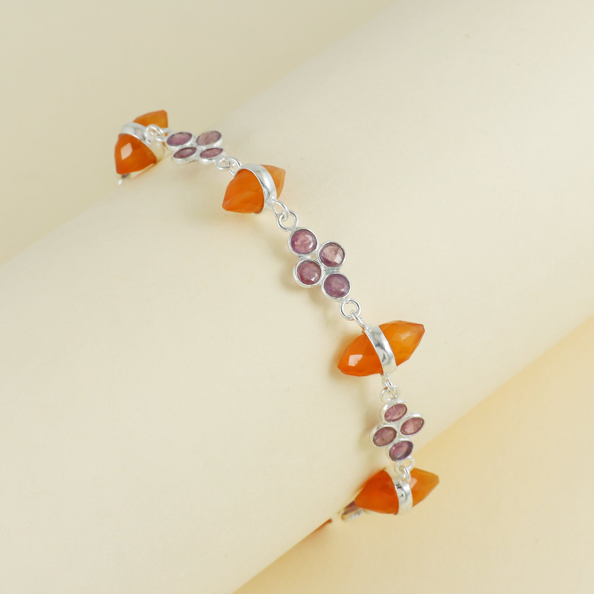 Natural Sterling Silver 925 Bracelet.