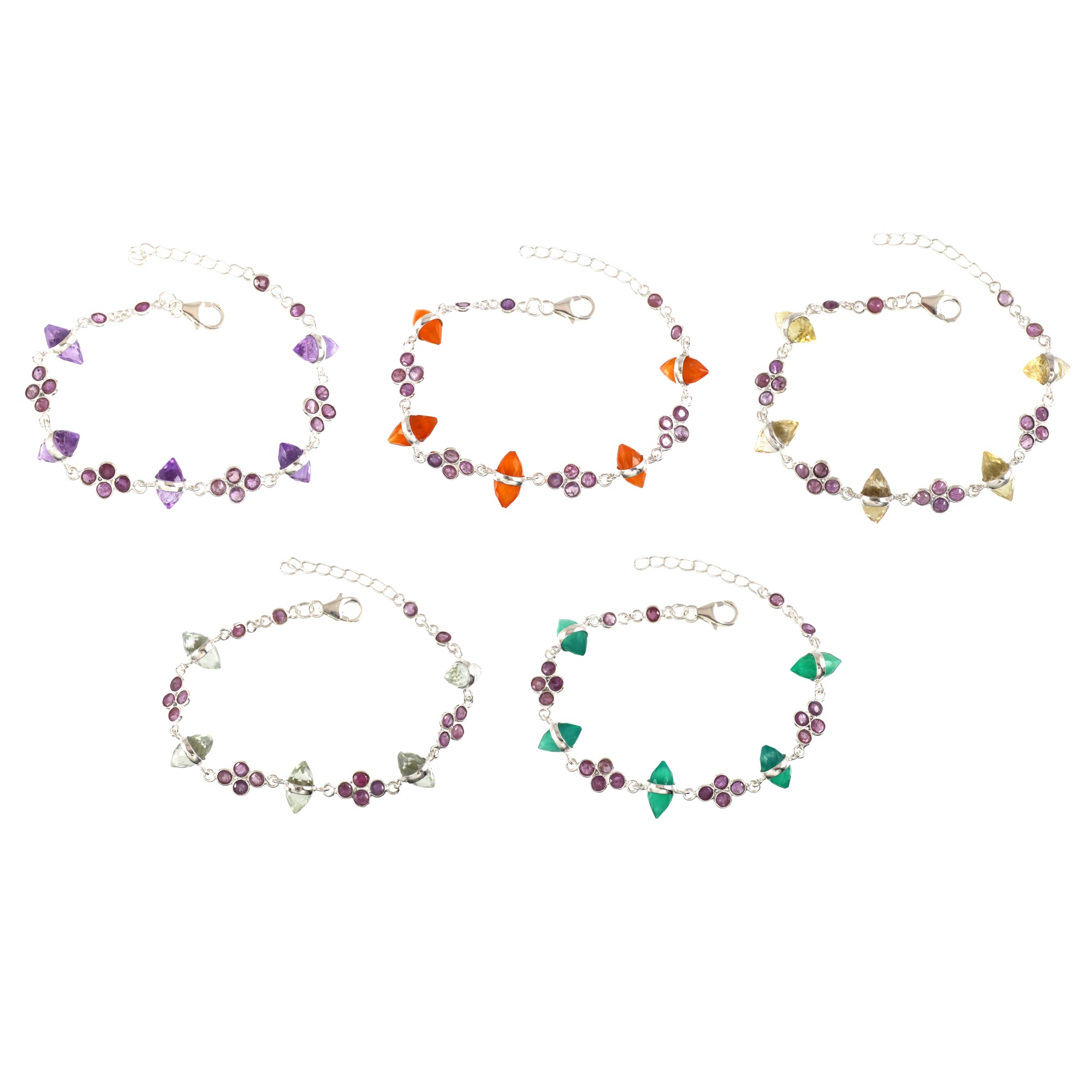 Natural Sterling Silver 925 Bracelet.