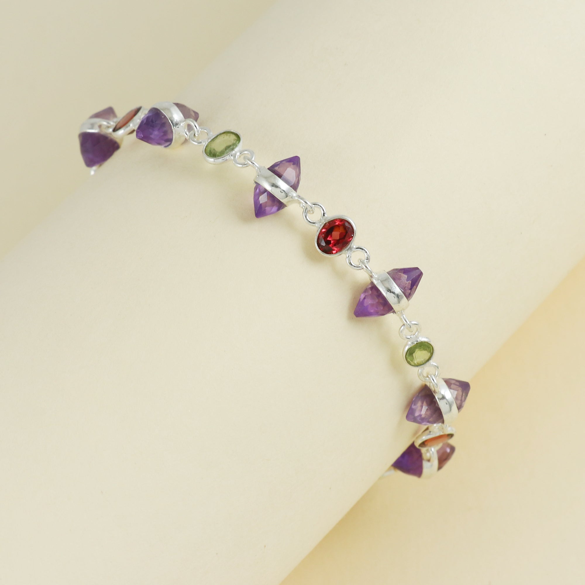 Natural Sterling Silver 925 Bracelet.
