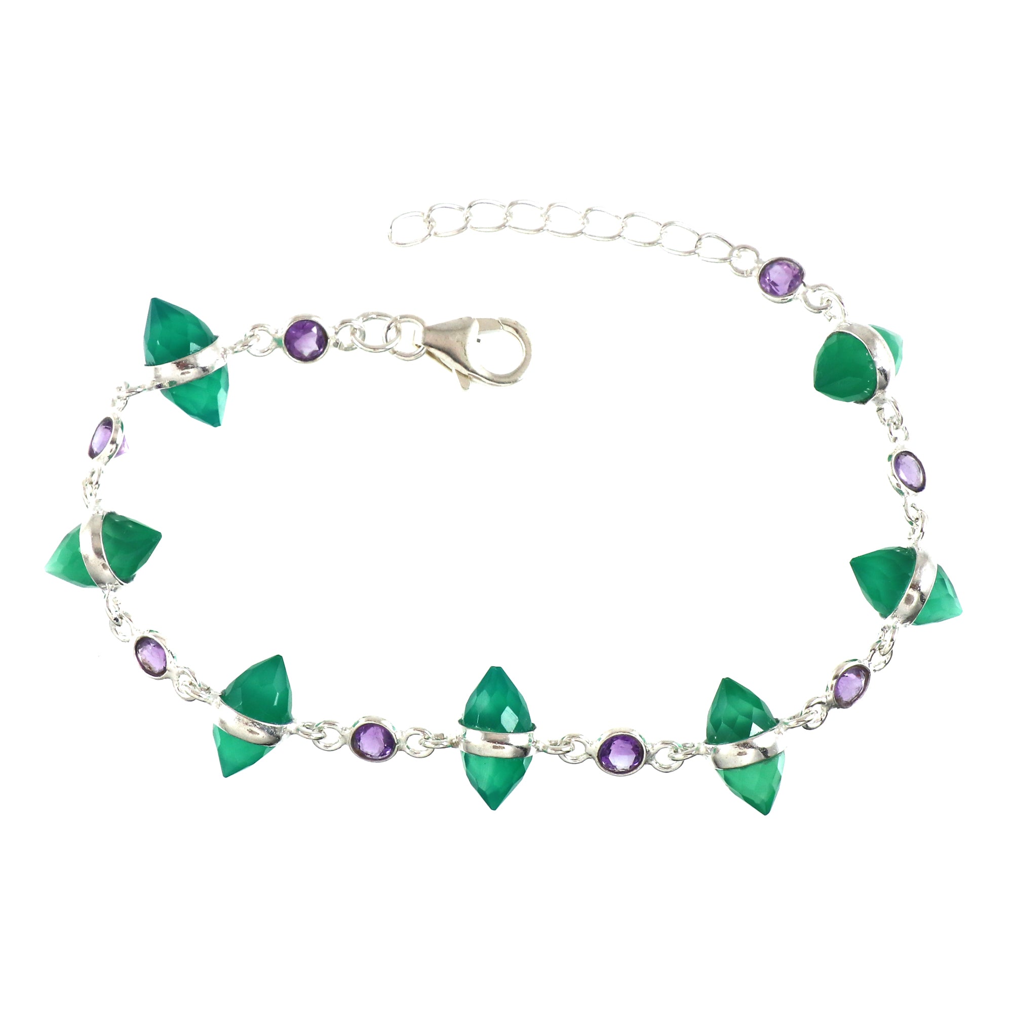 Natural Sterling Silver 925 Bracelet.
