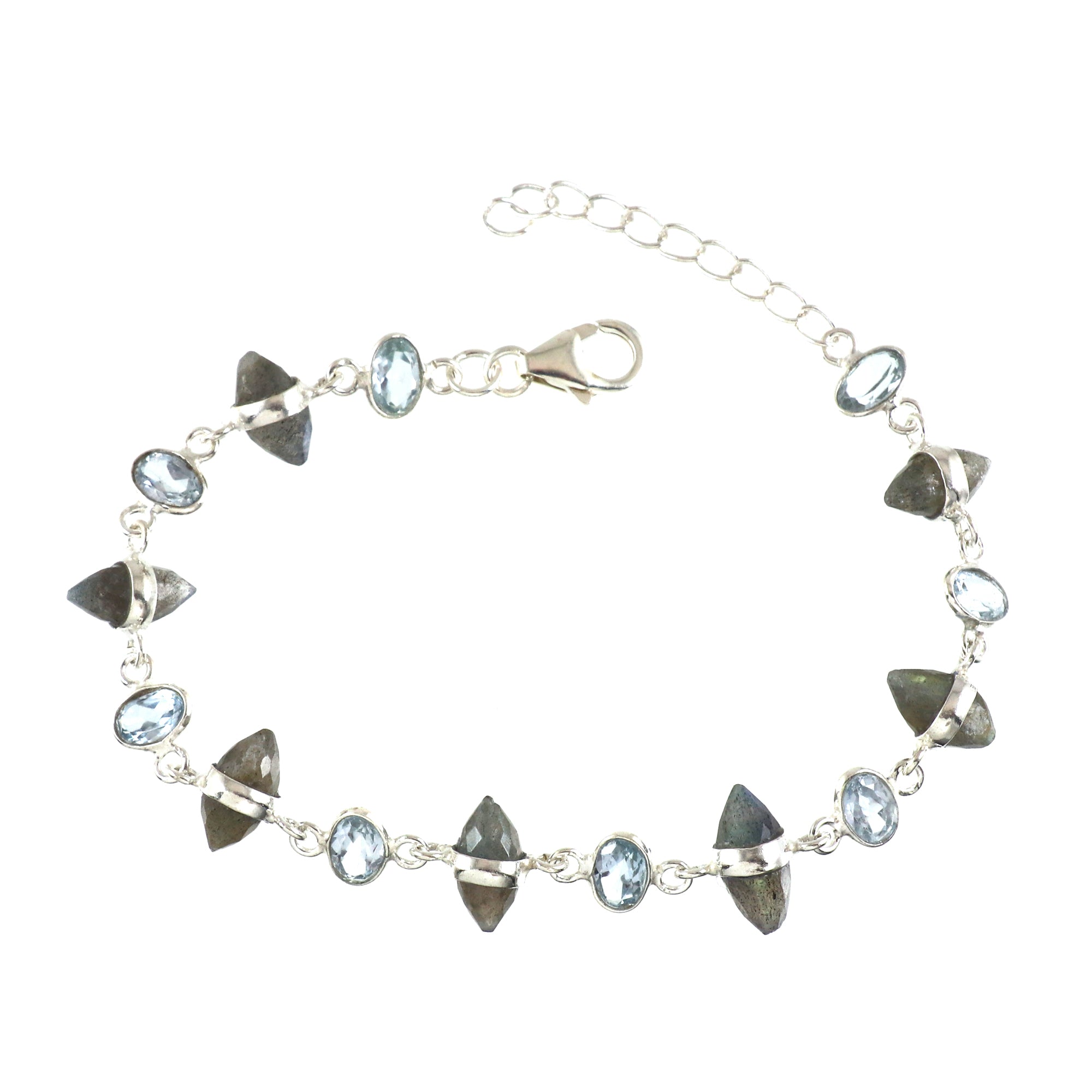 Natural Sterling Silver 925 Bracelet.
