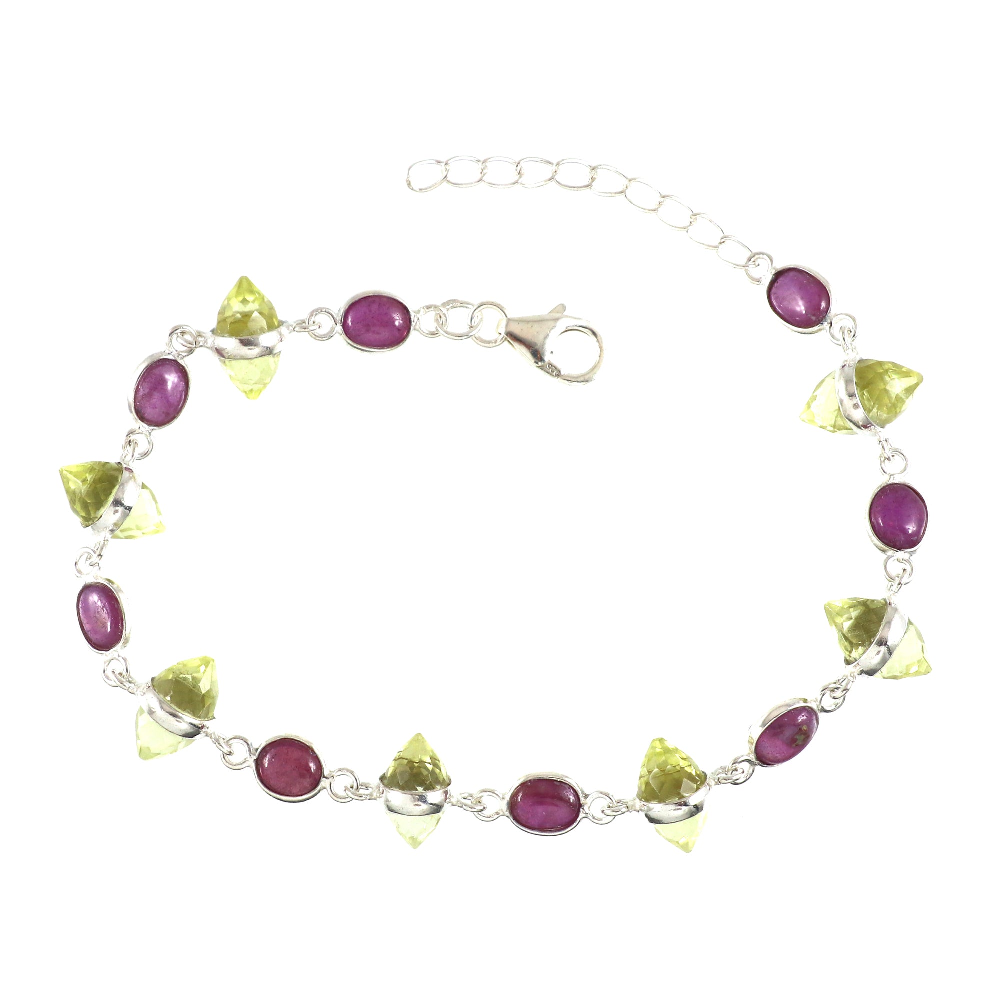 Natural Sterling Silver 925 Bracelet.