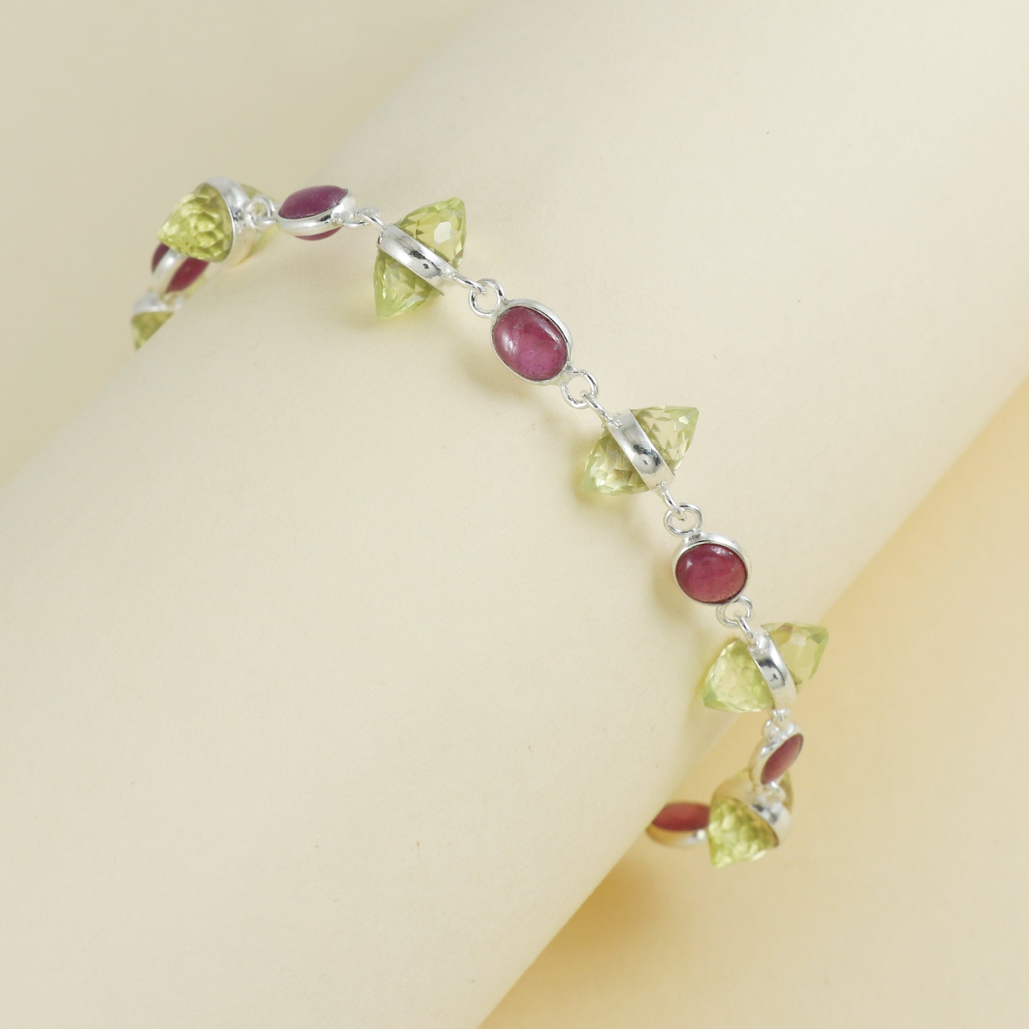 Natural Sterling Silver 925 Bracelet.