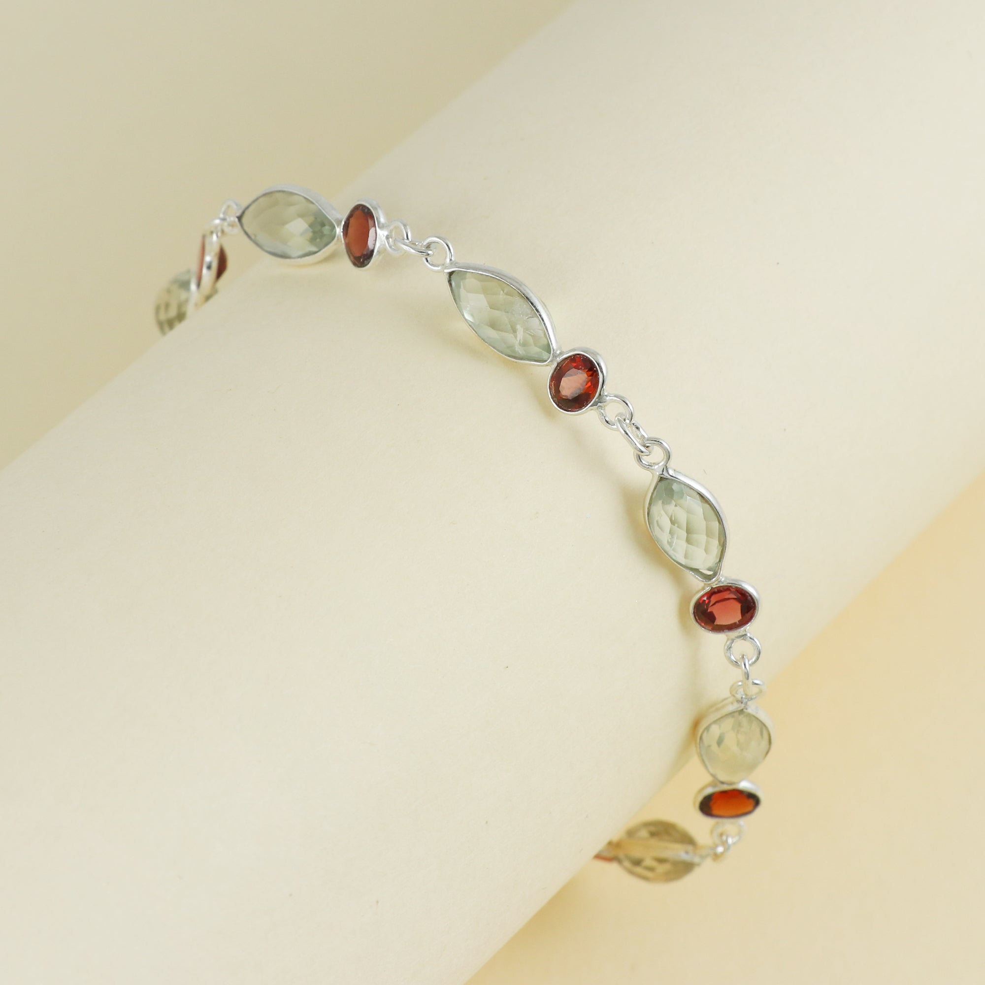 Natural Sterling Silver 925 Bracelet.