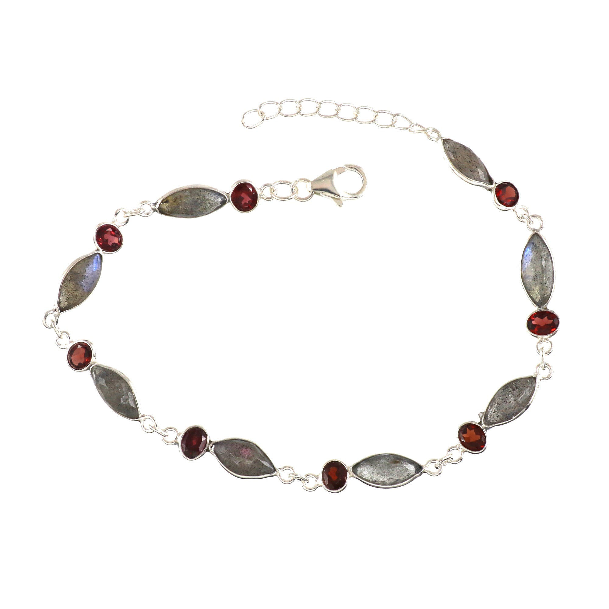 Natural Sterling Silver 925 Bracelet.