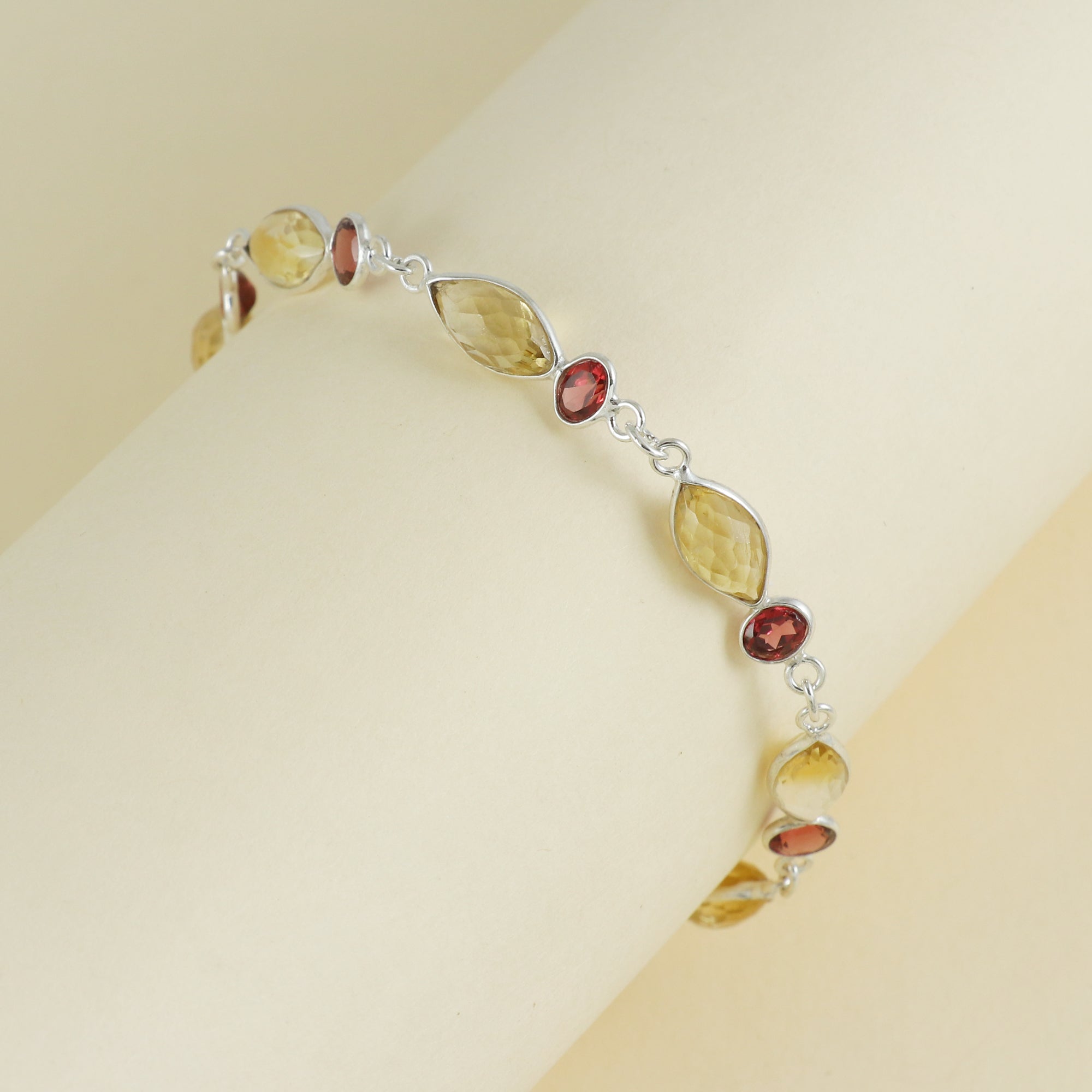 Natural Sterling Silver 925 Bracelet.