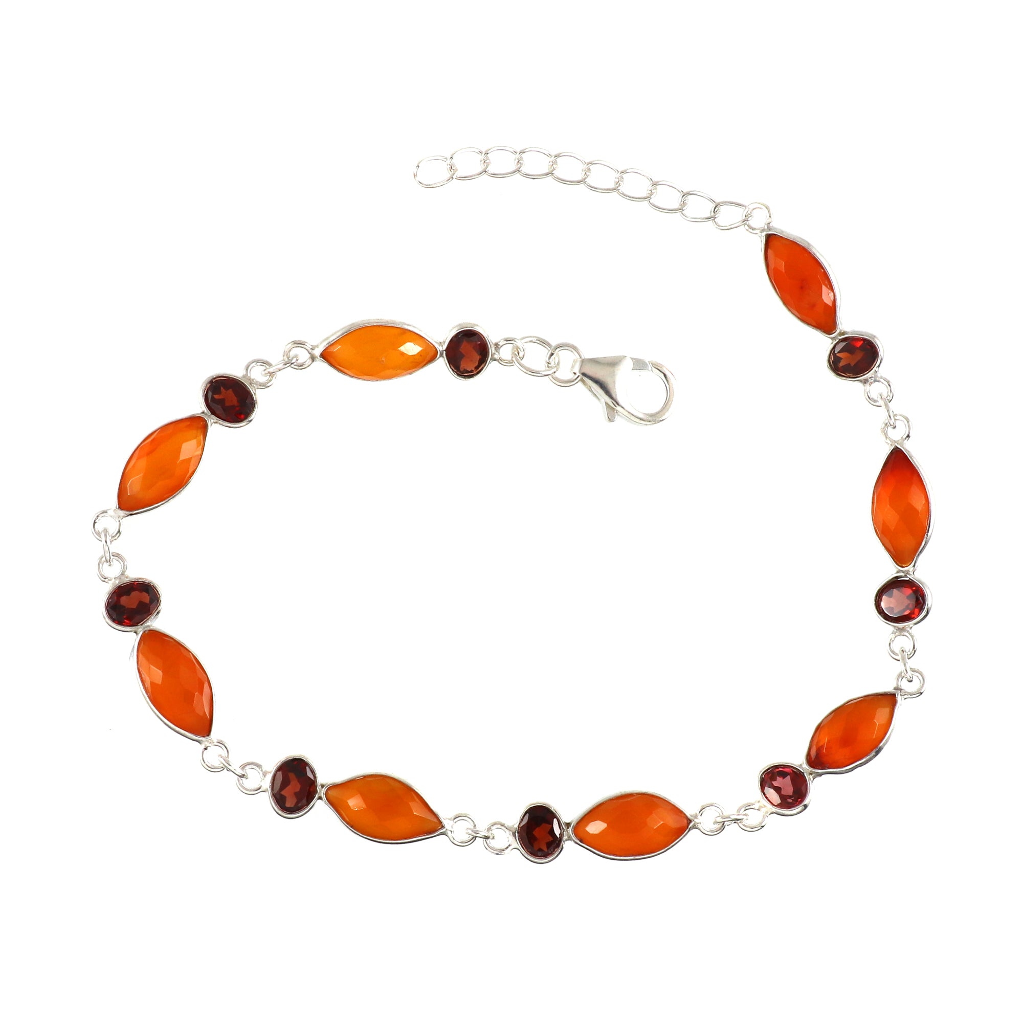 Natural Sterling Silver 925 Bracelet.