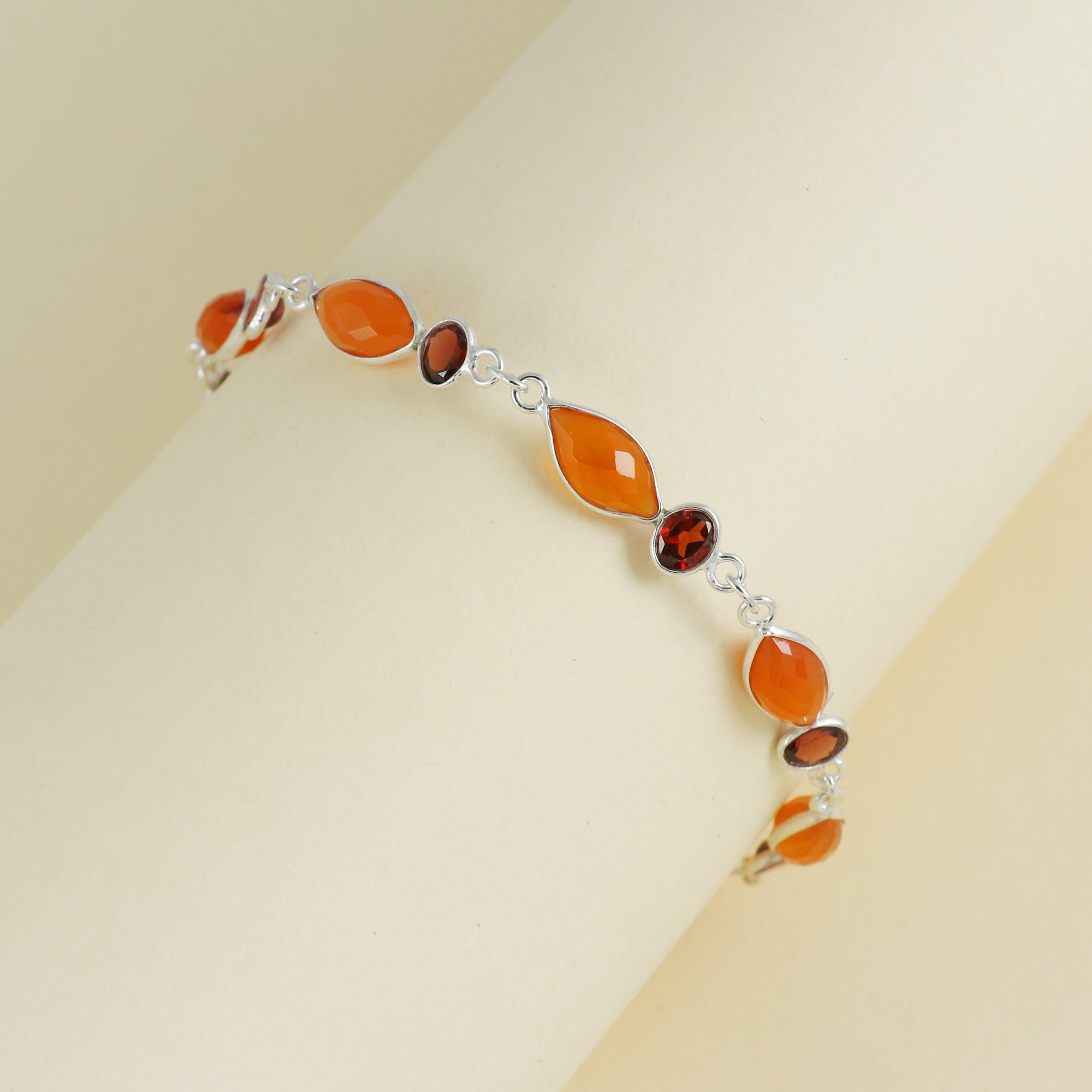 Natural Sterling Silver 925 Bracelet.
