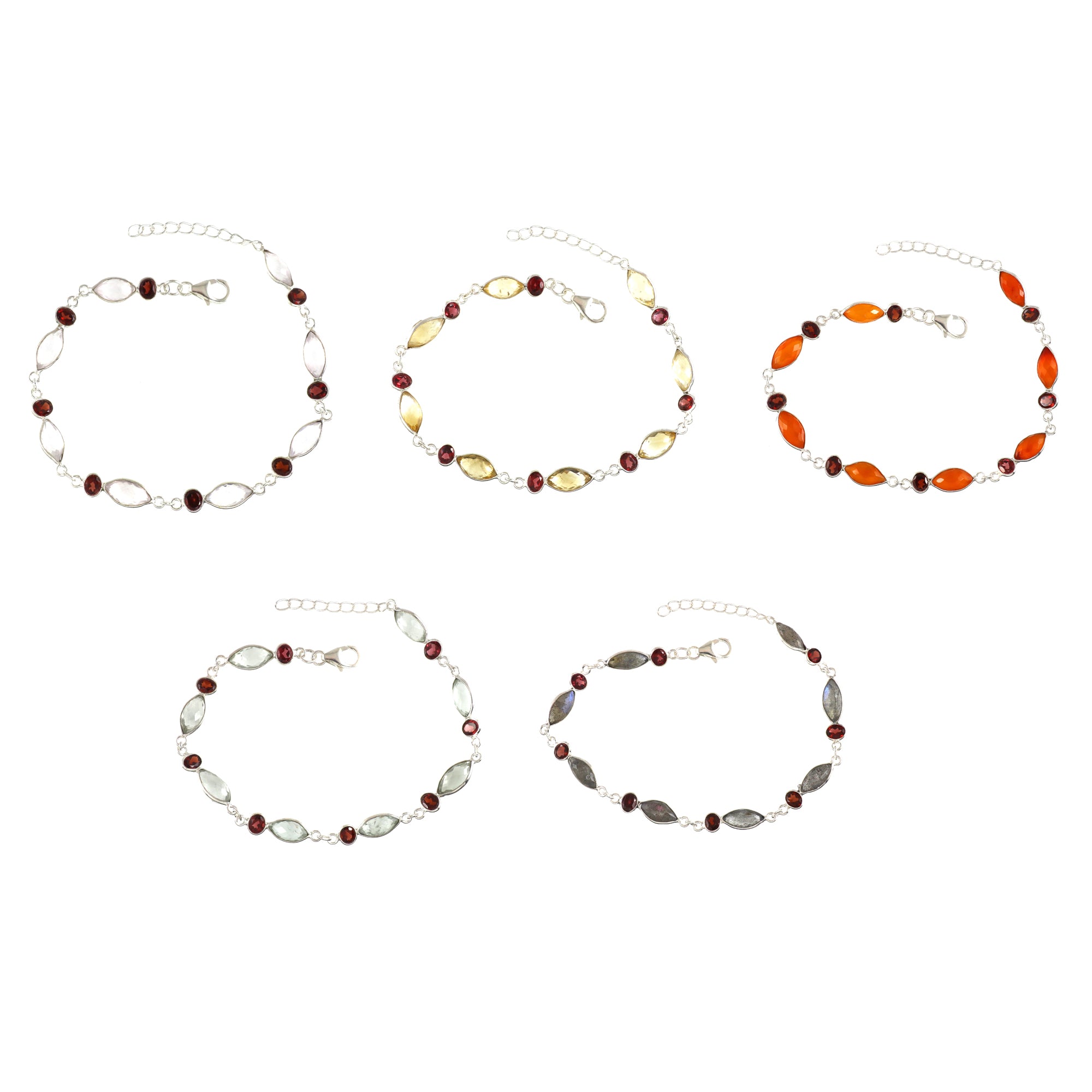 Natural Sterling Silver 925 Bracelet.