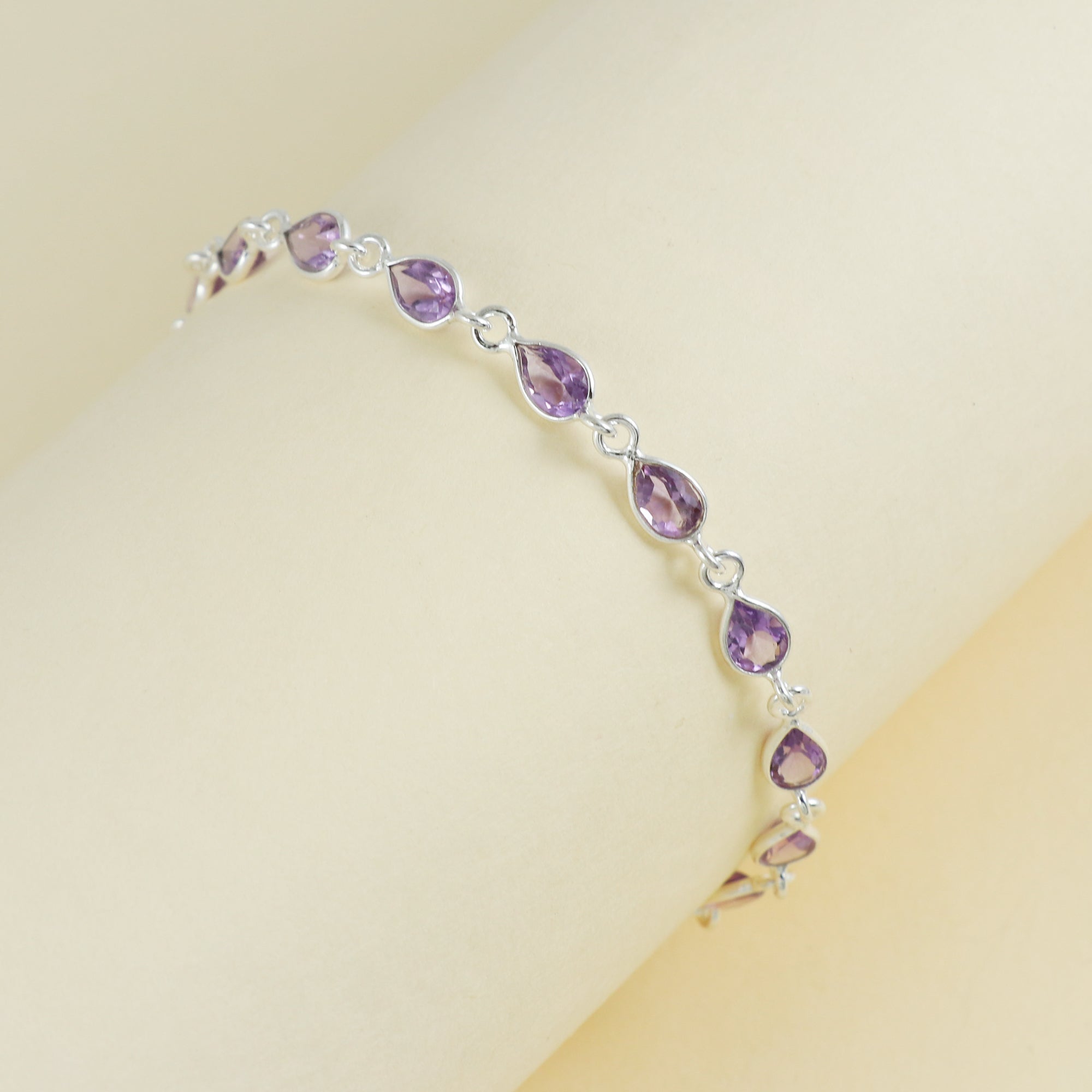 Natural Sterling Silver 925 Bracelet.