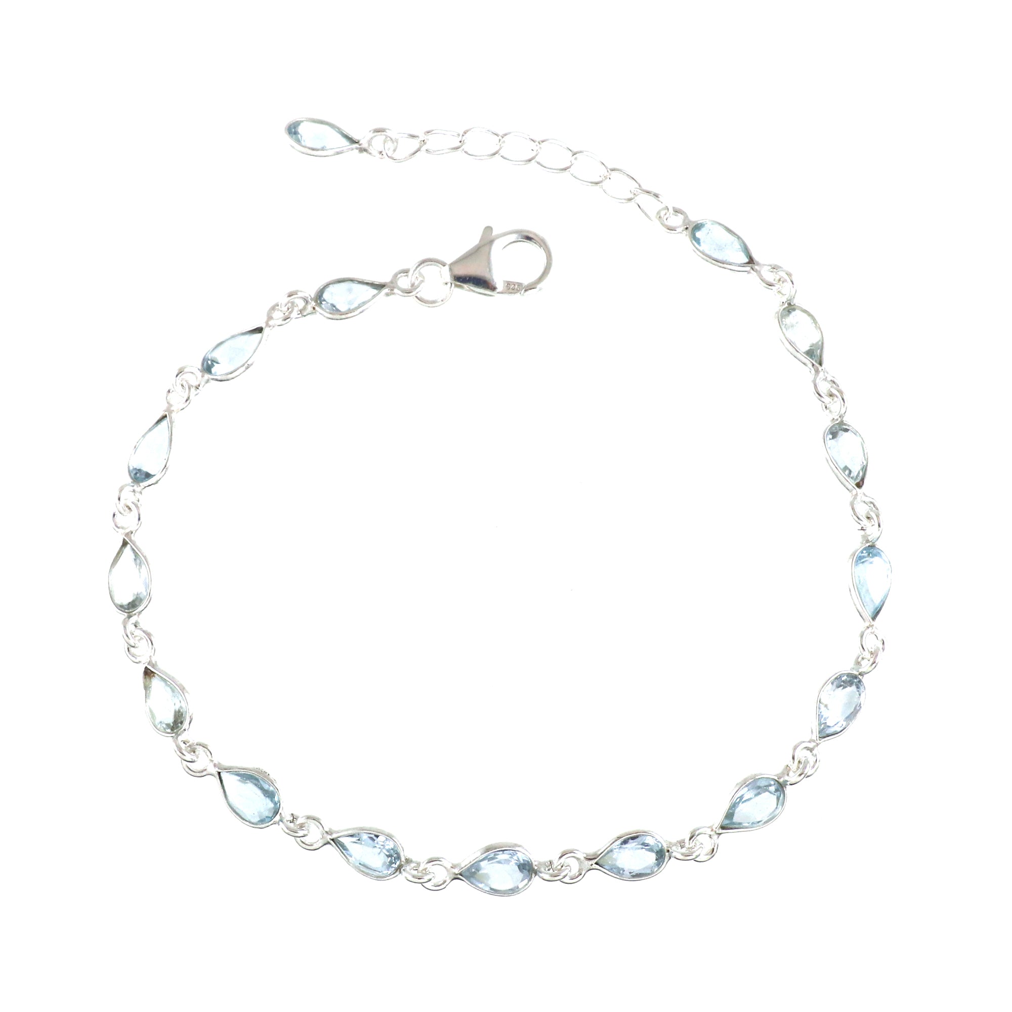 Natural Sterling Silver 925 Bracelet.