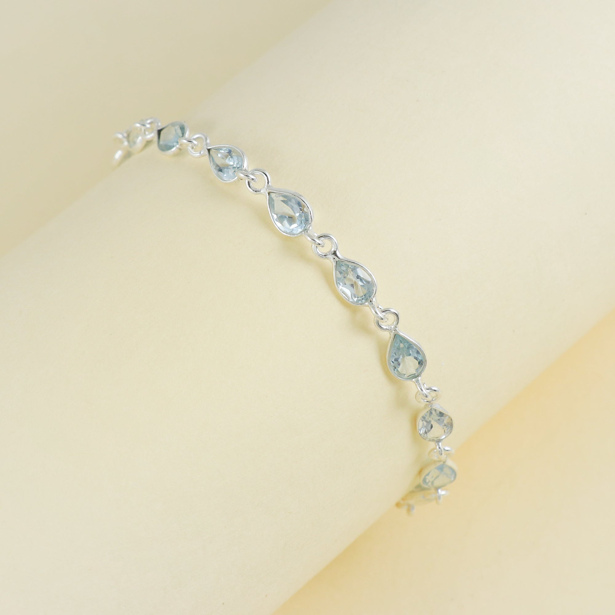 Natural Sterling Silver 925 Bracelet.