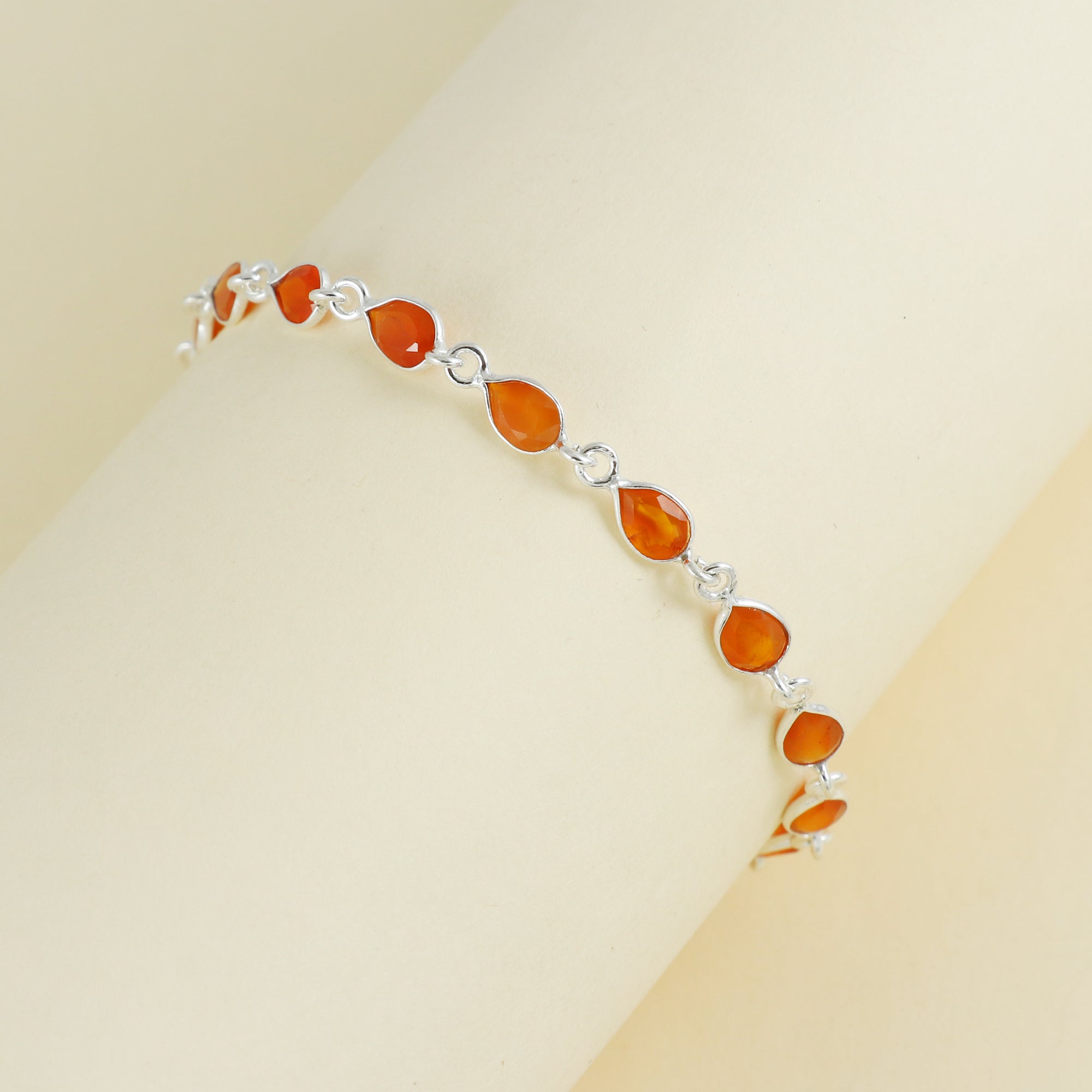 Natural Sterling Silver 925 Bracelet.