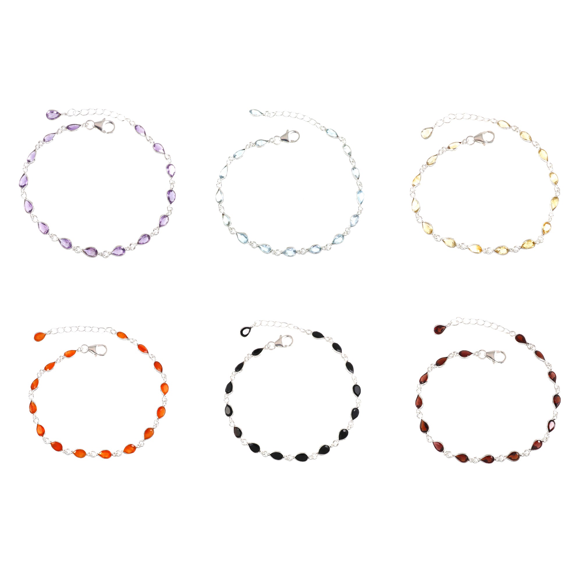 Natural Sterling Silver 925 Bracelet.