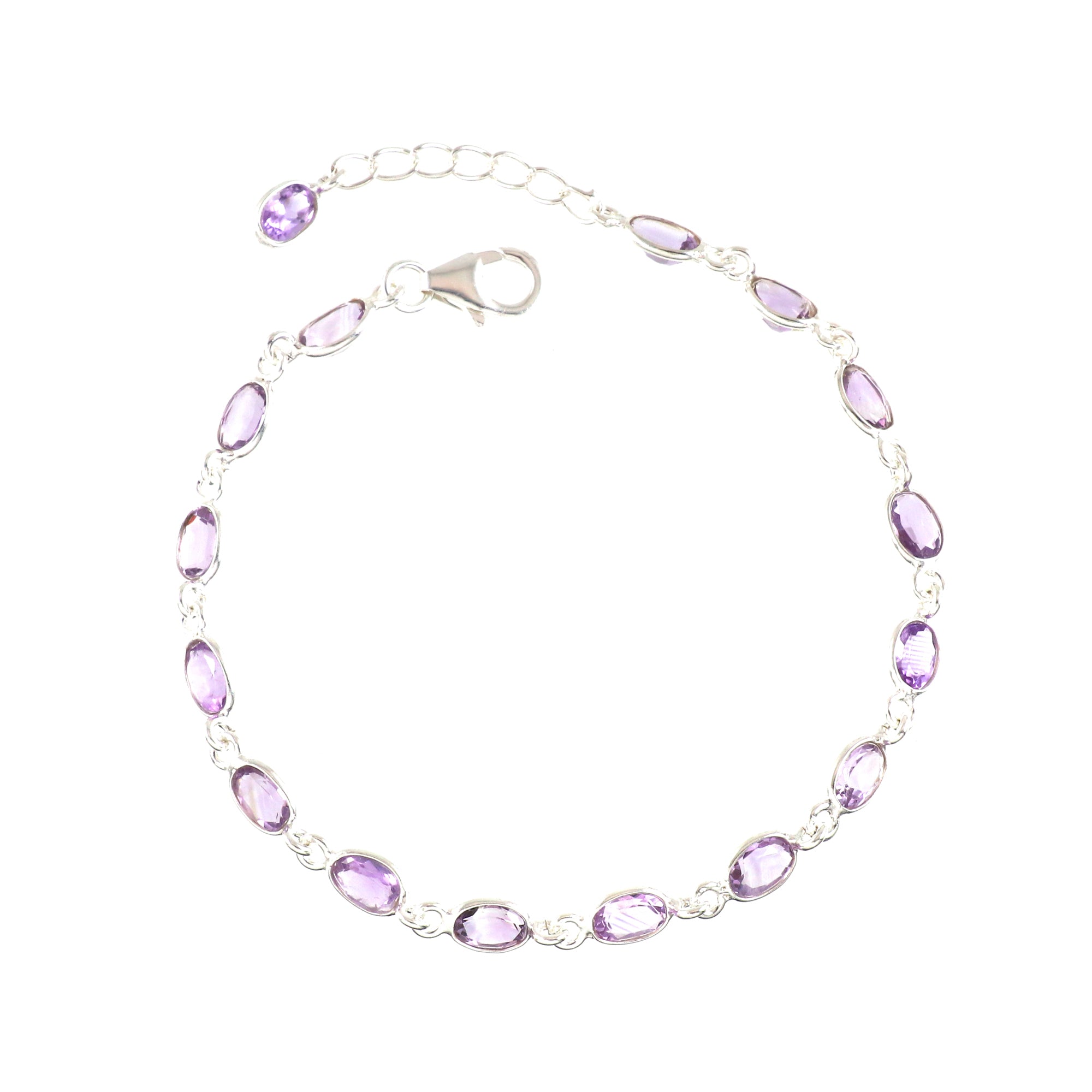 Natural Sterling Silver 925 Bracelet.