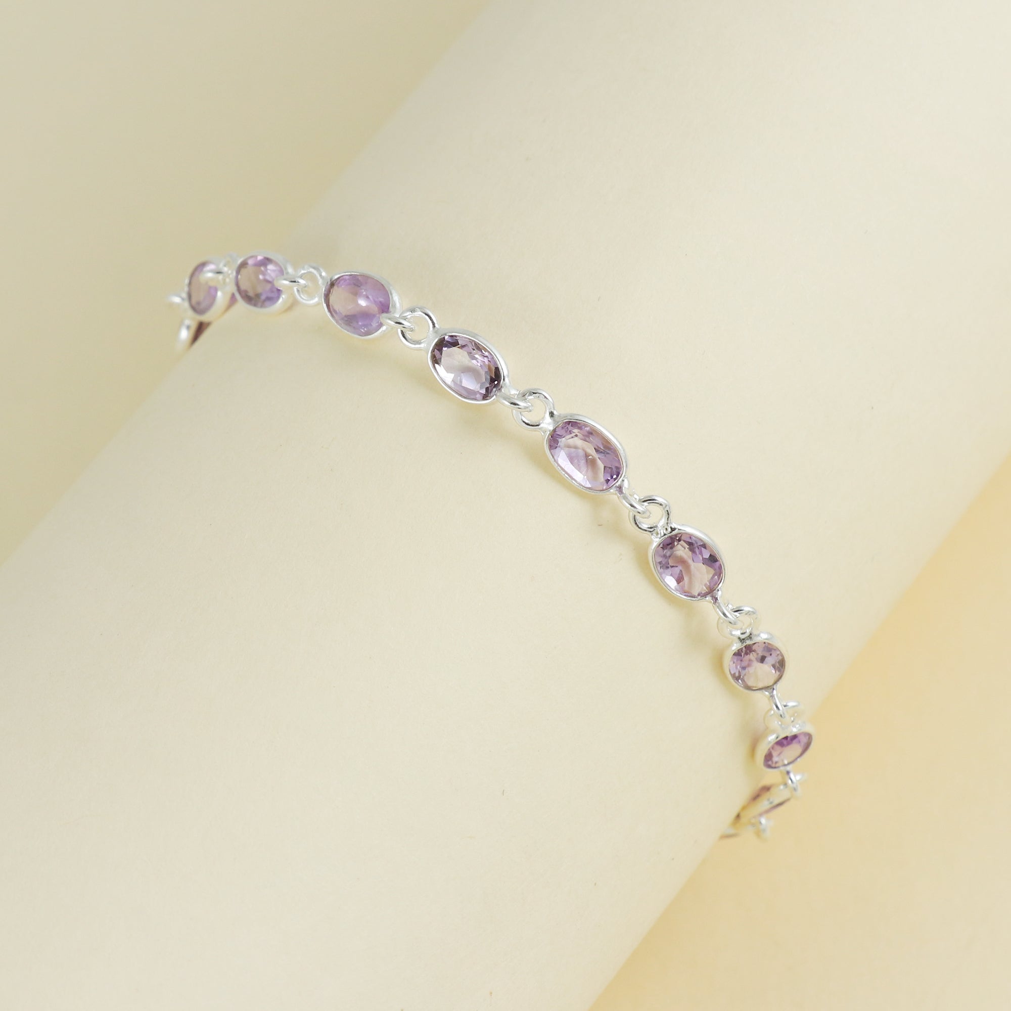 Natural Sterling Silver 925 Bracelet.