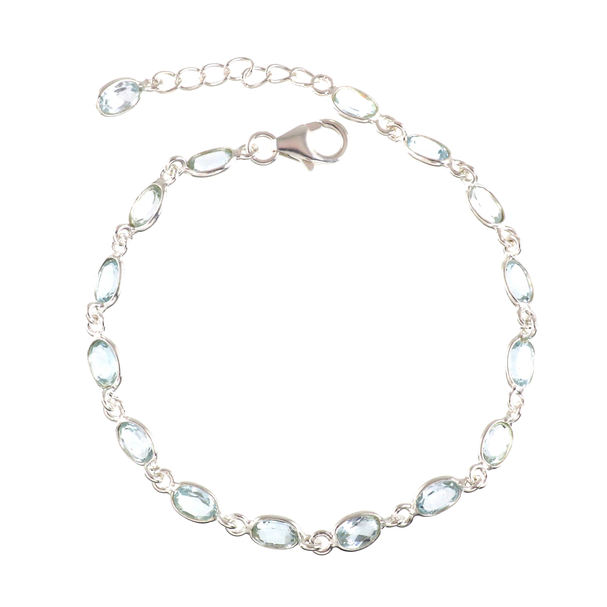 Natural Sterling Silver 925 Bracelet.