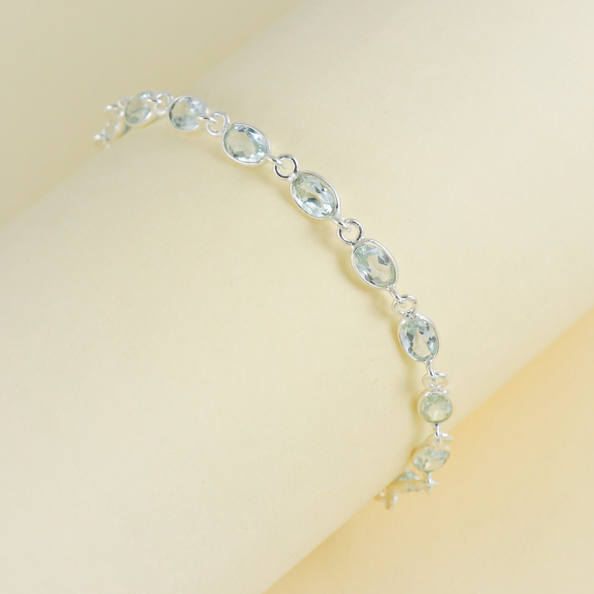 Natural Sterling Silver 925 Bracelet.