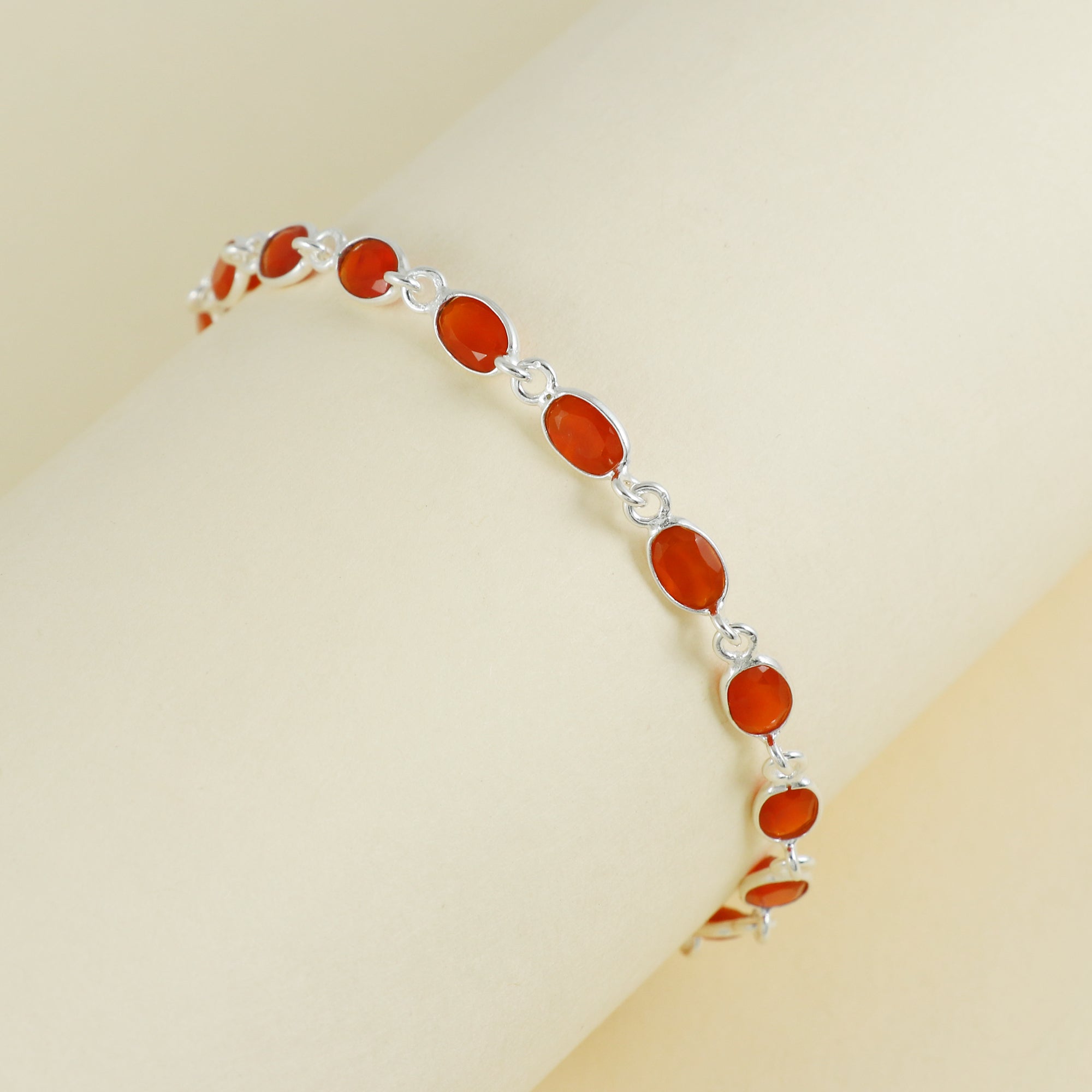 Natural Sterling Silver 925 Bracelet.