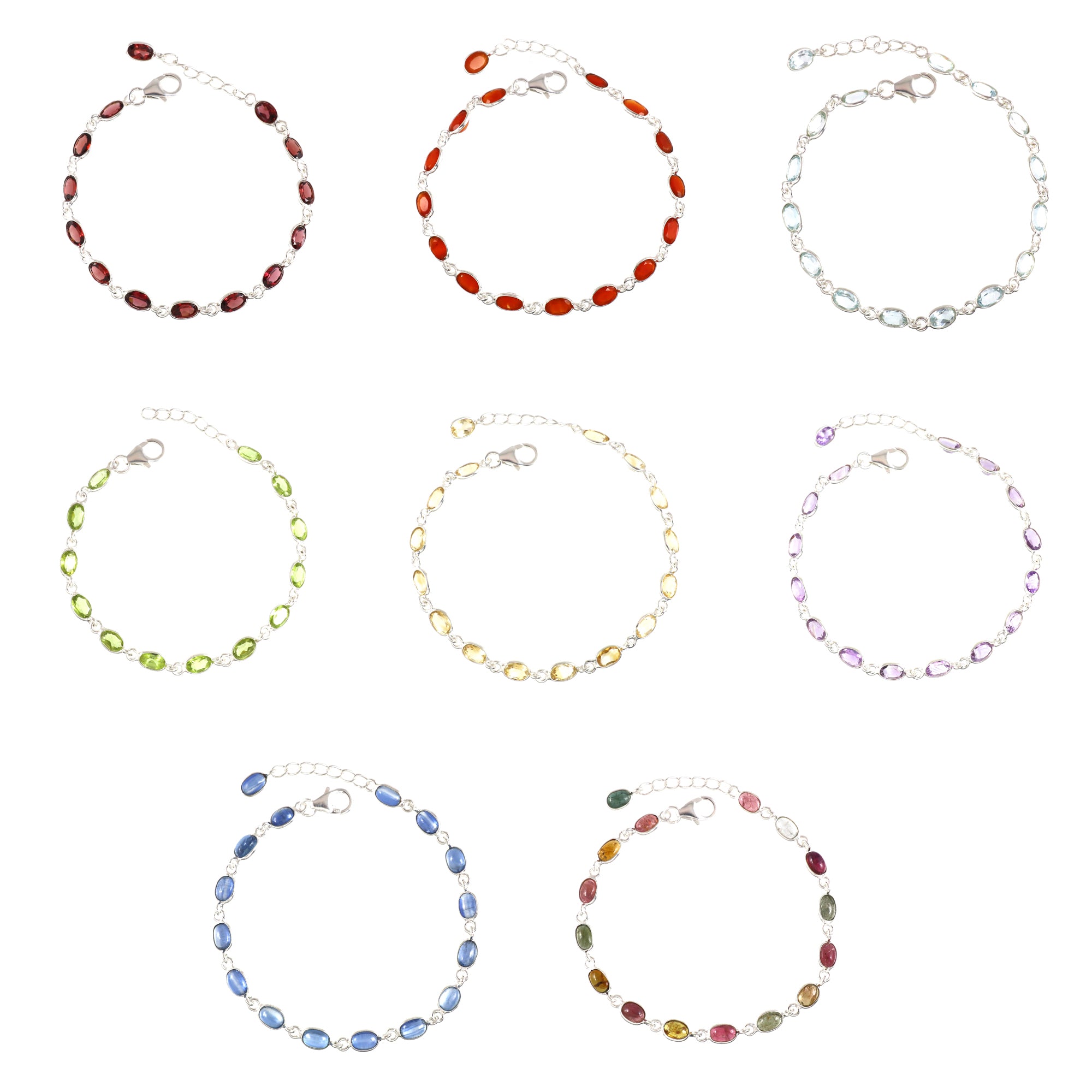 Natural Sterling Silver 925 Bracelet.