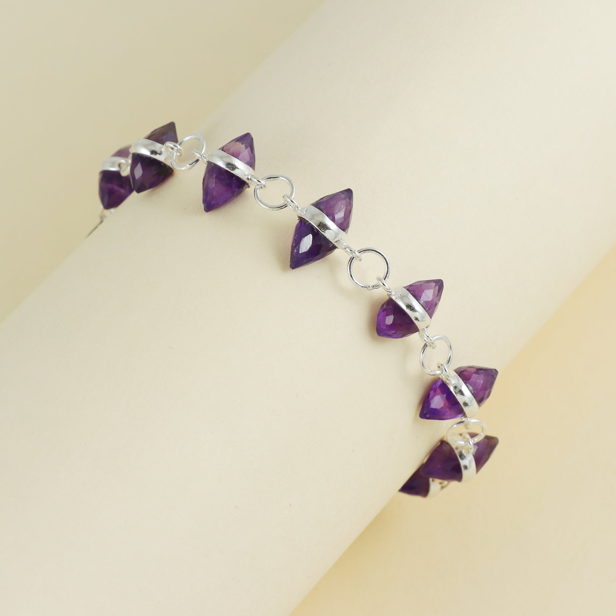 Natural Sterling Silver 925 Bracelet.