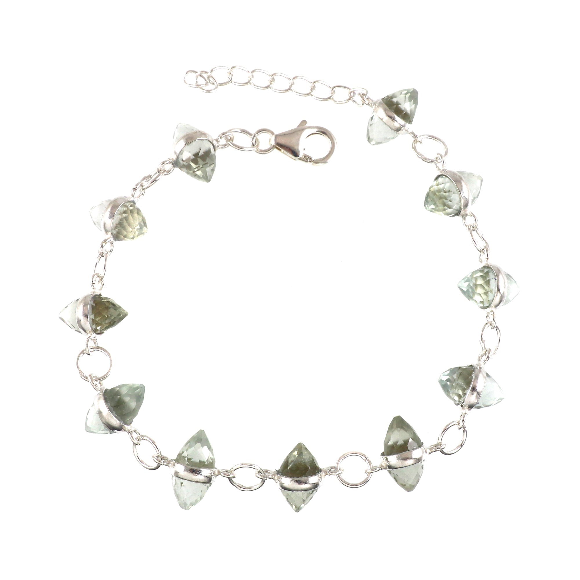 Natural Sterling Silver 925 Bracelet.