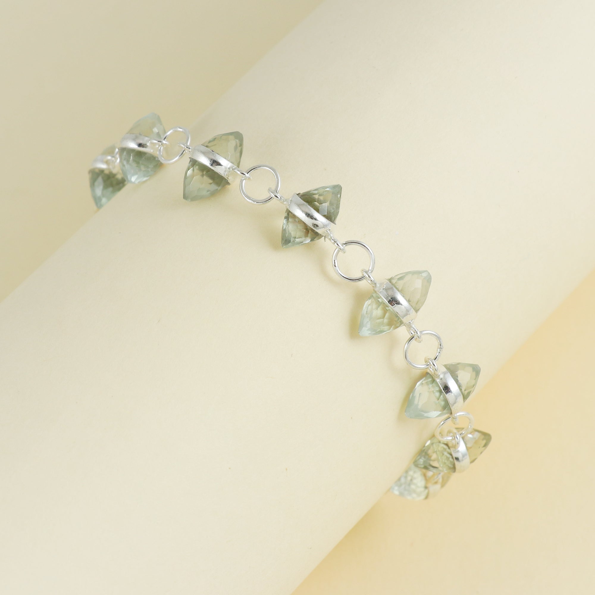 Natural Sterling Silver 925 Bracelet.